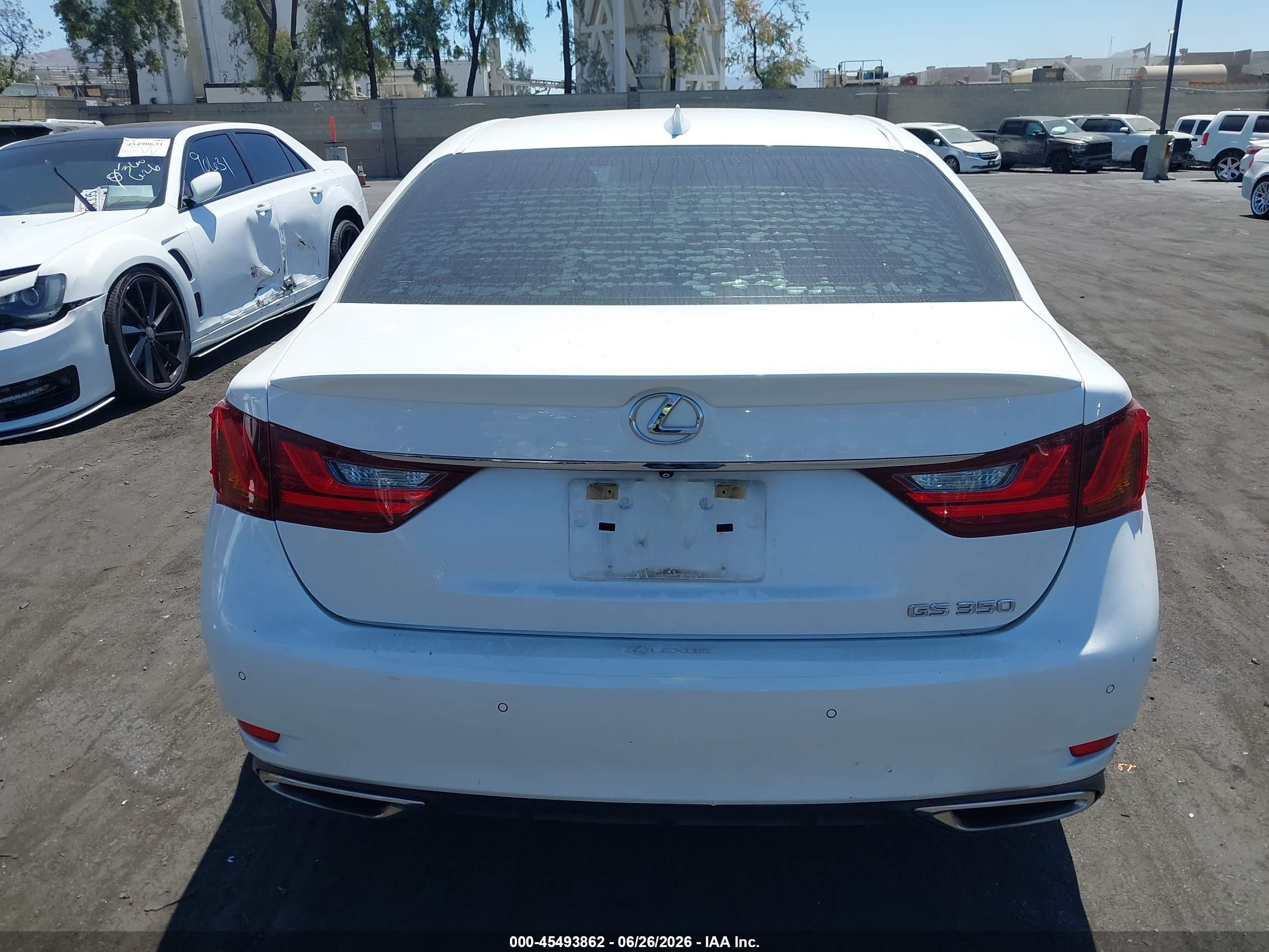 2015 Lexus Gs 350 White vin: JTHBE1BL2FA001434