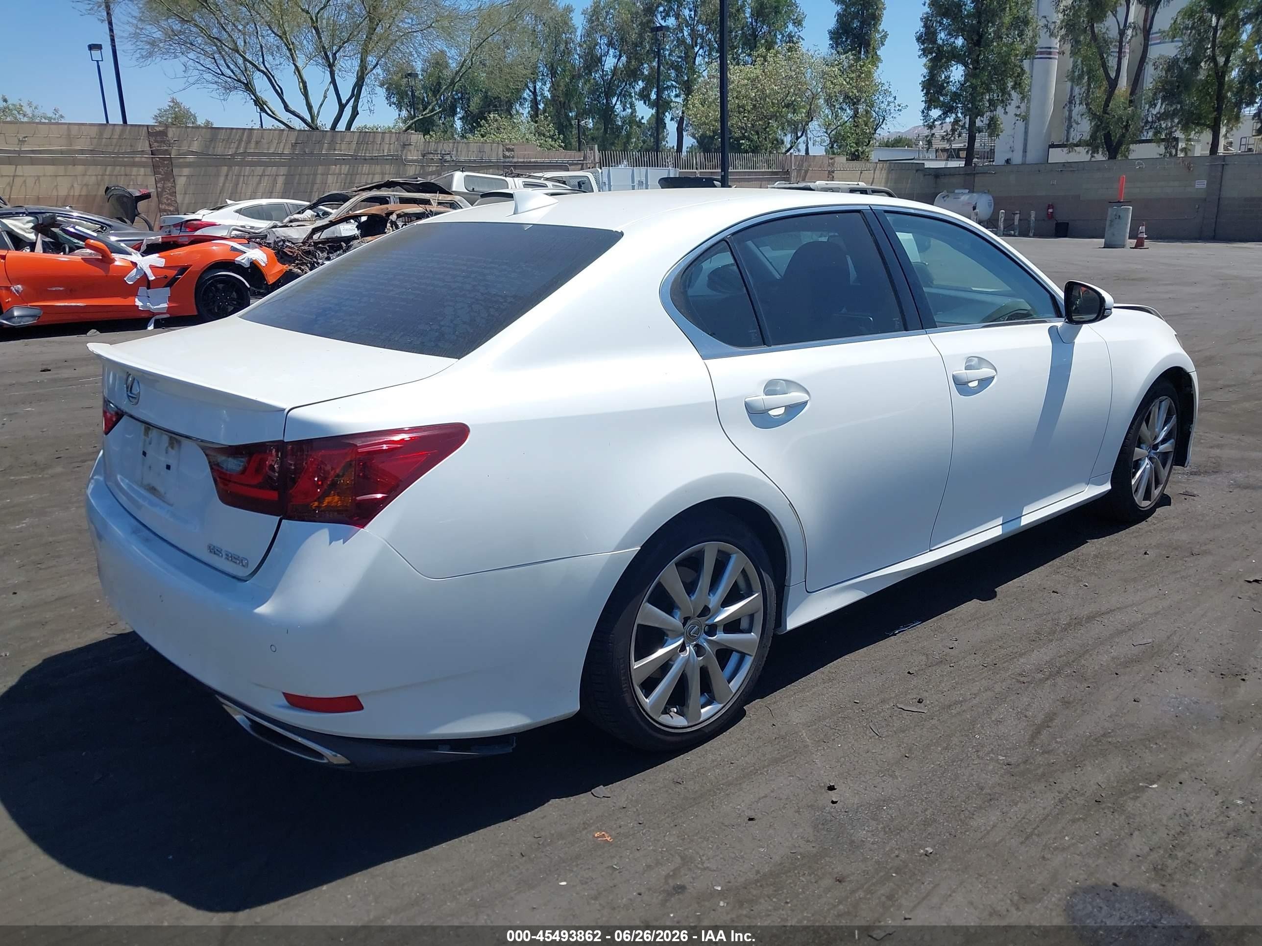 2015 Lexus Gs 350 White vin: JTHBE1BL2FA001434
