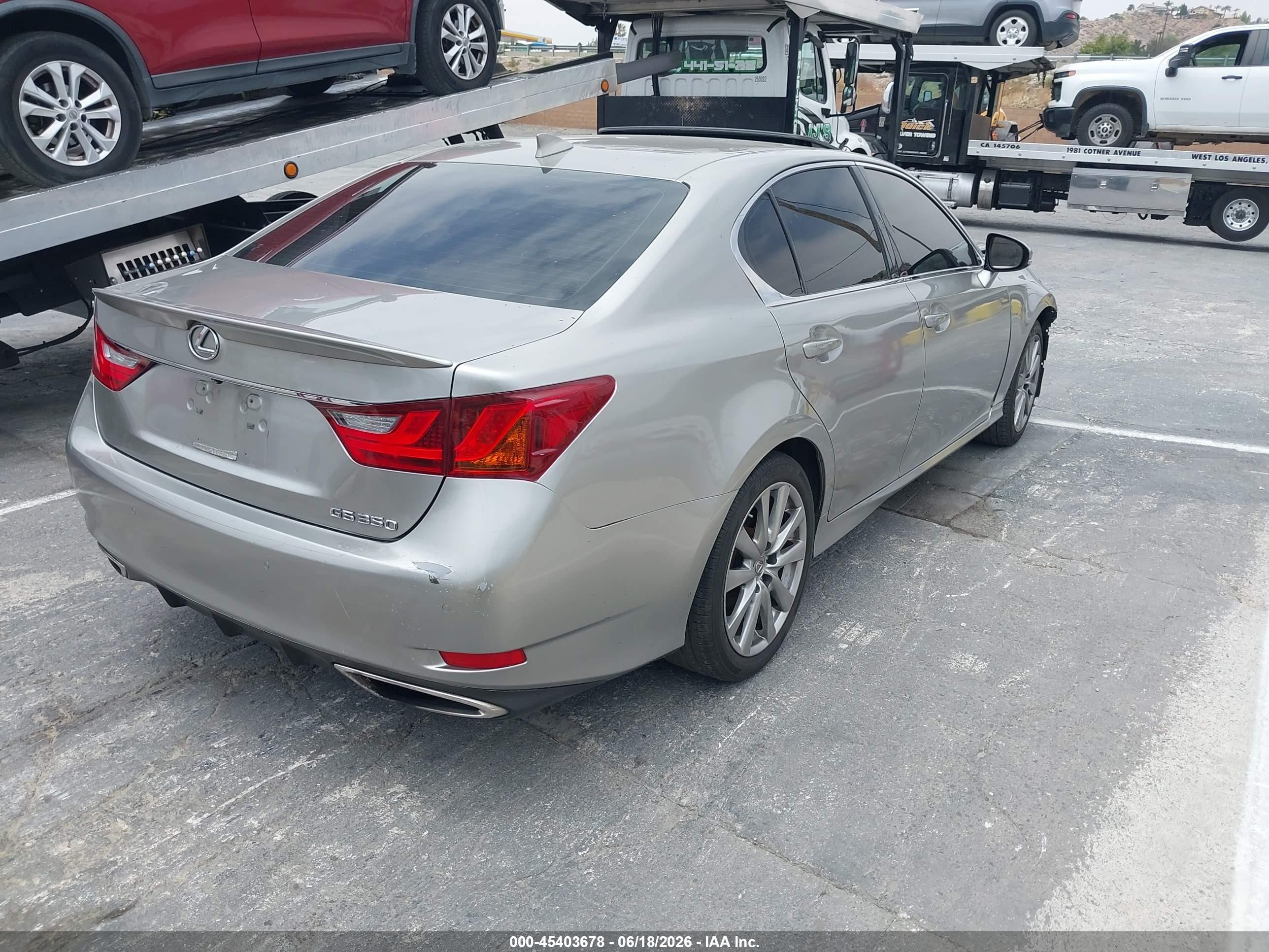 2015 Lexus Gs 350 Silver vin: JTHBE1BL2FA007430