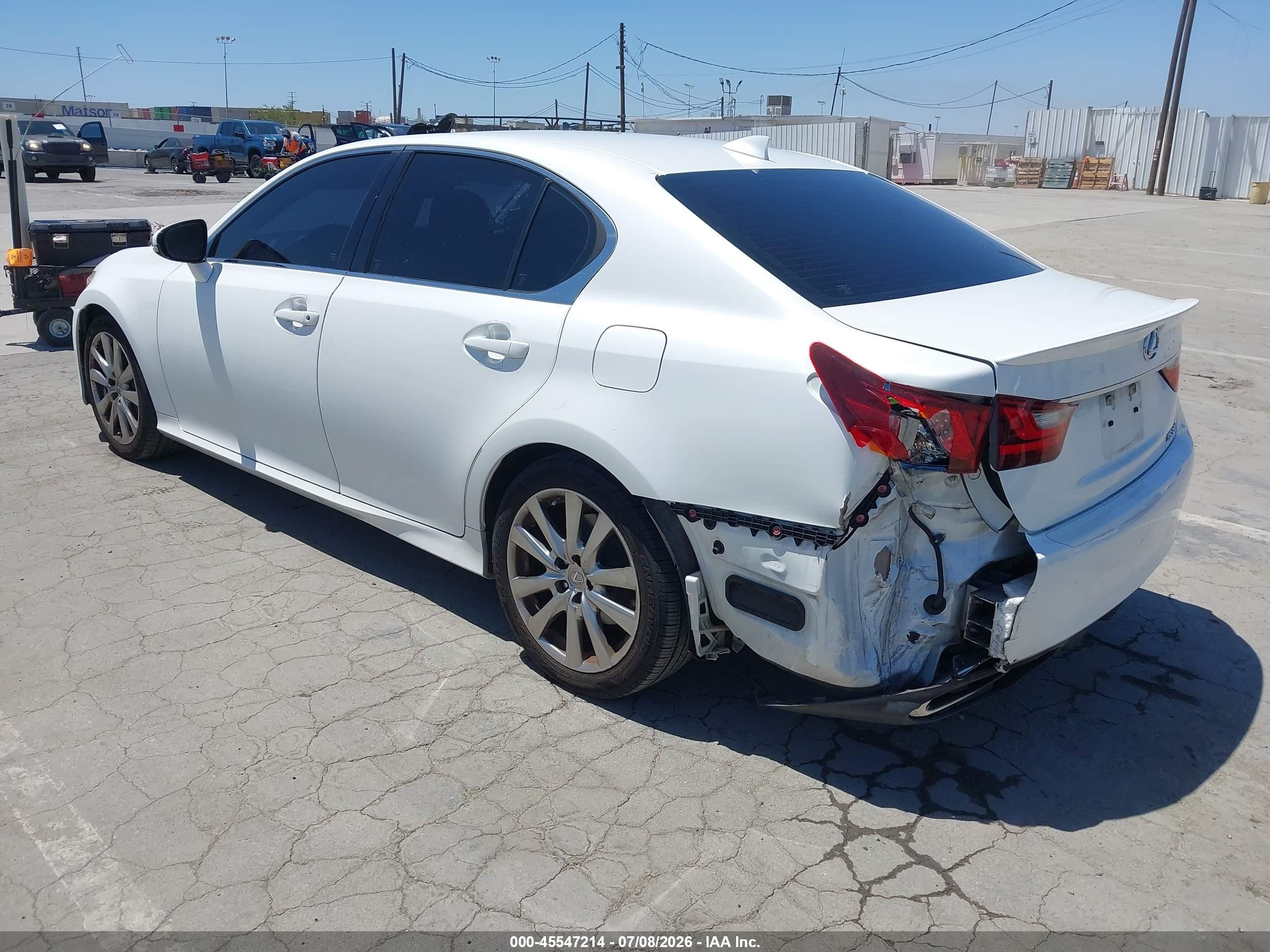 2015 Lexus Gs 350   White vin: JTHBE1BL2FA012823