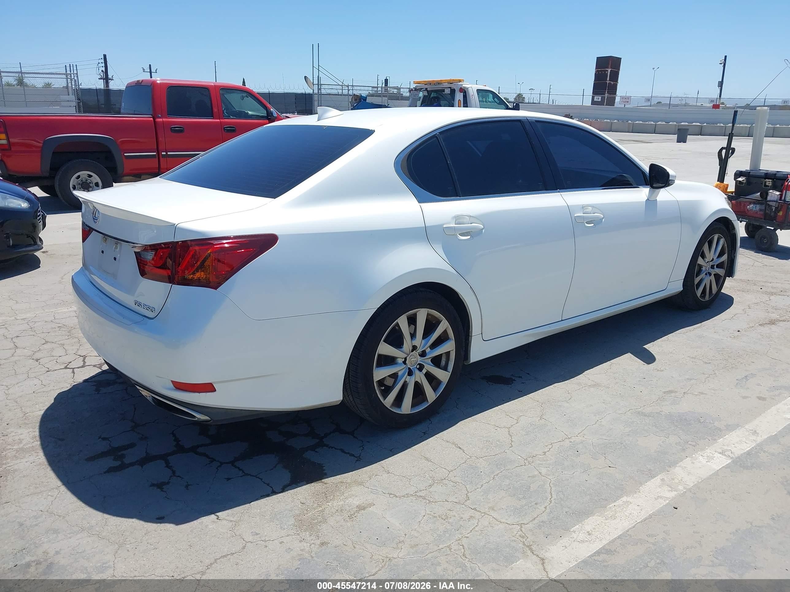 2015 Lexus Gs 350   White vin: JTHBE1BL2FA012823