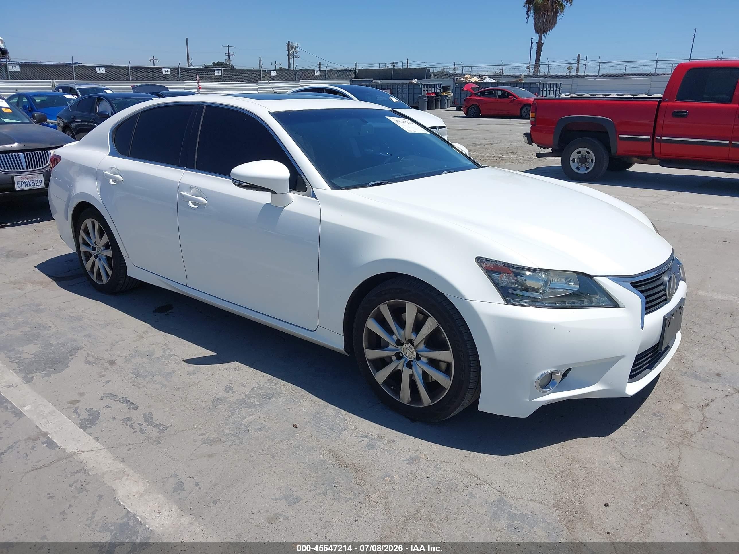 2015 Lexus Gs 350   White vin: JTHBE1BL2FA012823