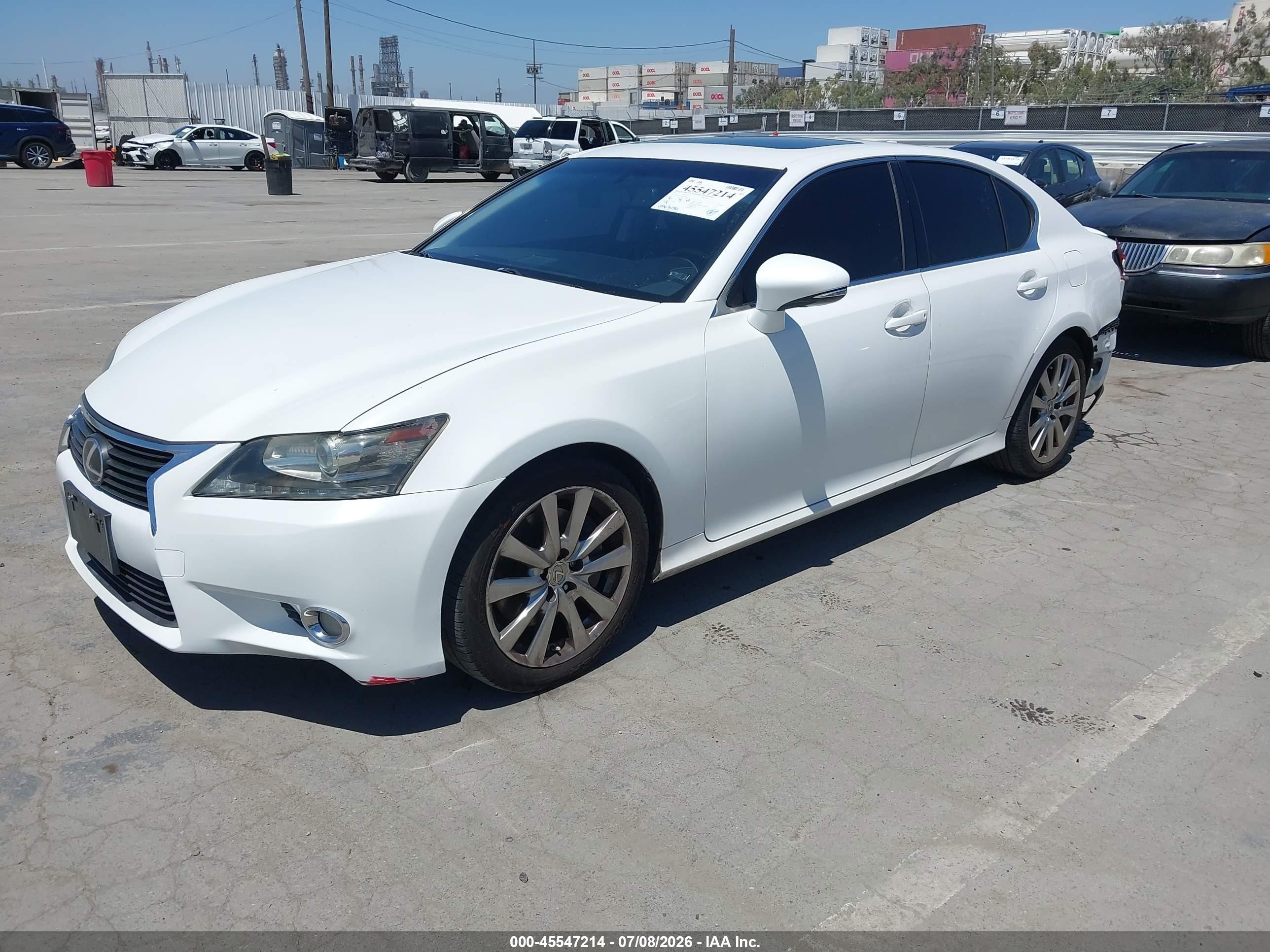 2015 Lexus Gs 350   White vin: JTHBE1BL2FA012823