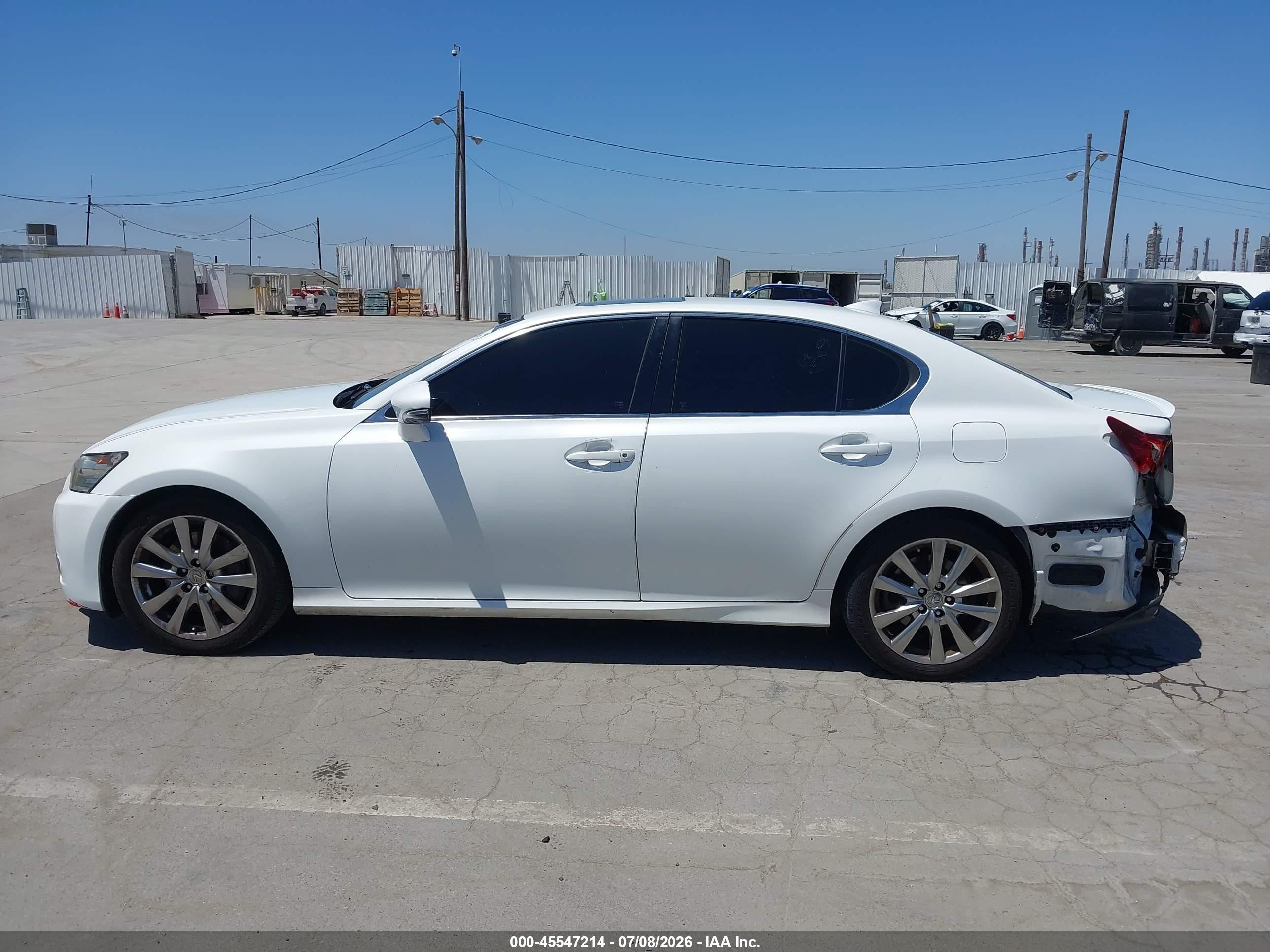 2015 Lexus Gs 350   White vin: JTHBE1BL2FA012823