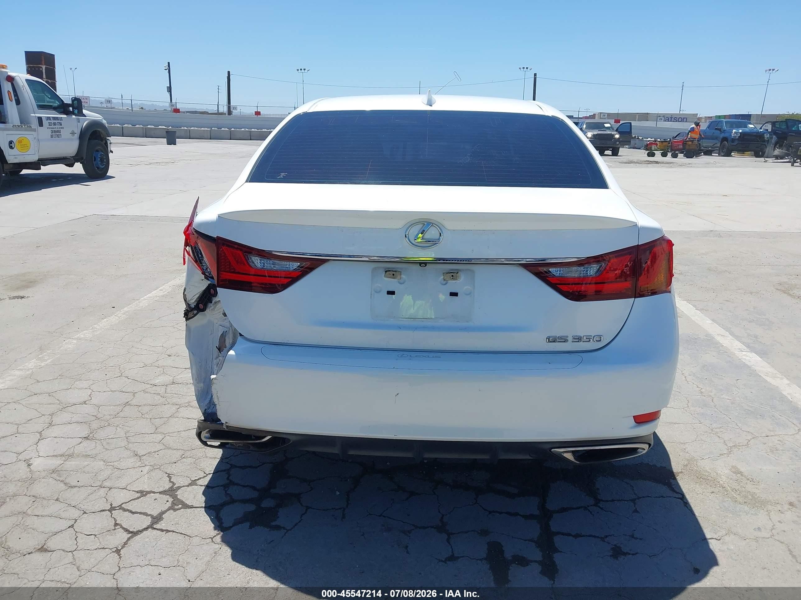 2015 Lexus Gs 350   White vin: JTHBE1BL2FA012823