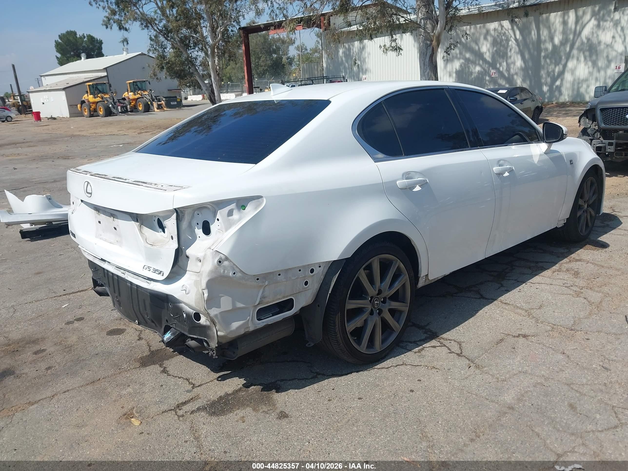 2015 Lexus Gs 350   White vin: JTHBE1BL2FA017648