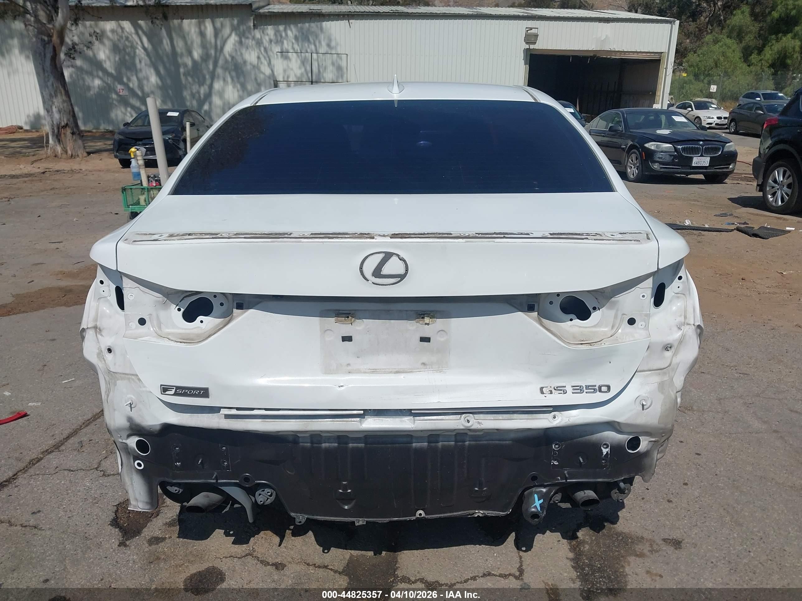 2015 Lexus Gs 350   White vin: JTHBE1BL2FA017648