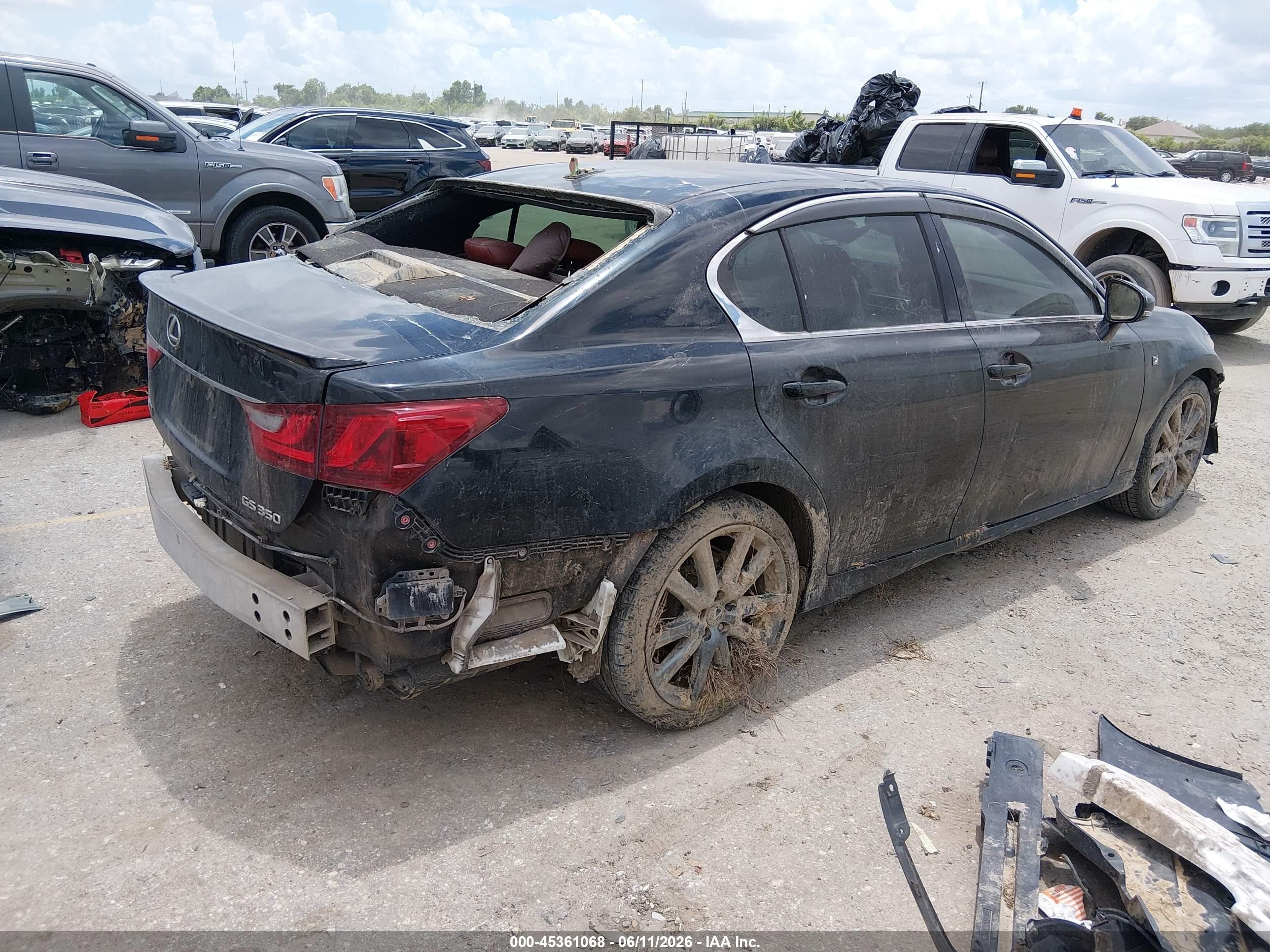2013 Lexus Gs 350   Black vin: JTHBE1BL3D5022511