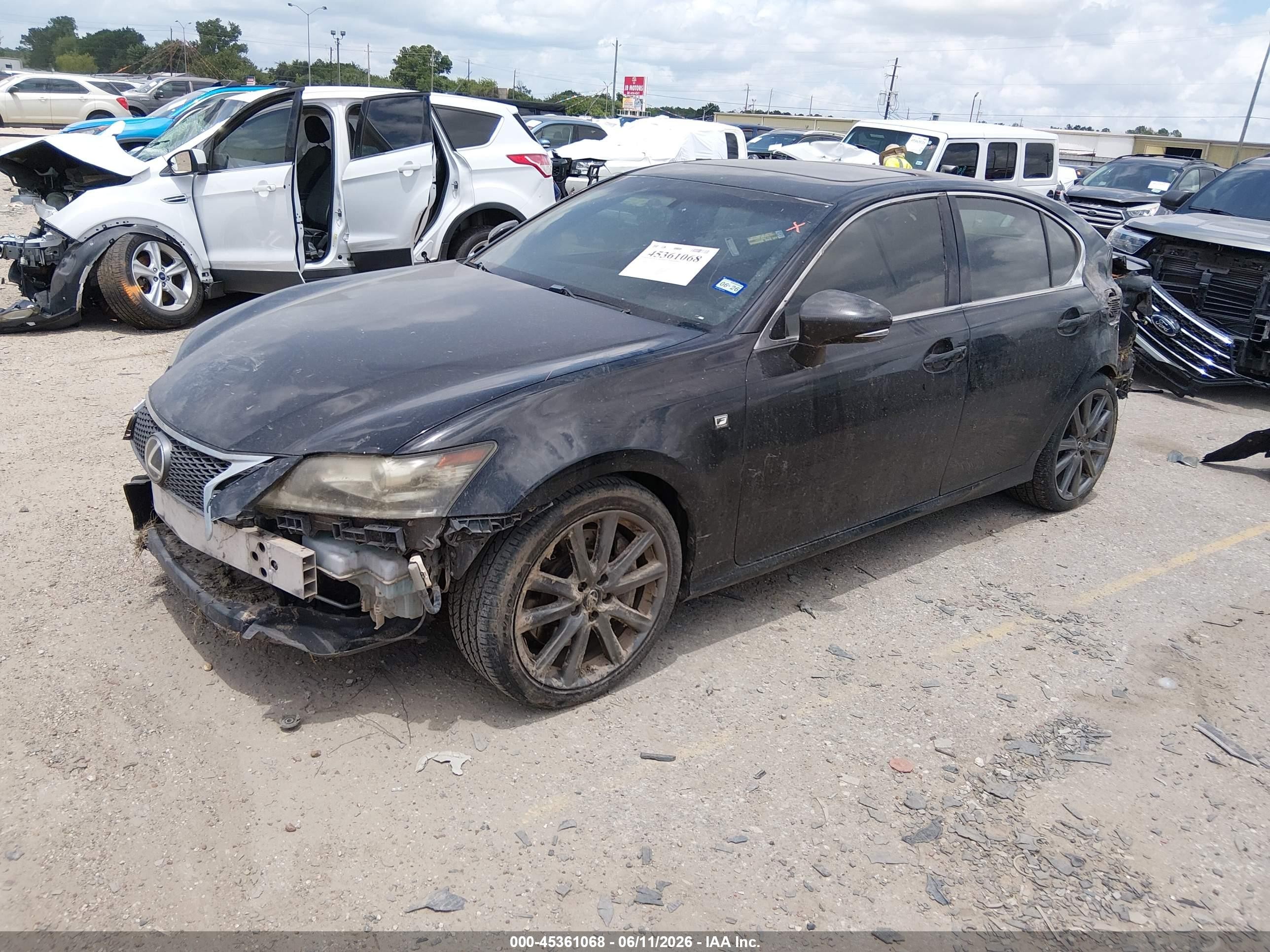 2013 Lexus Gs 350   Black vin: JTHBE1BL3D5022511