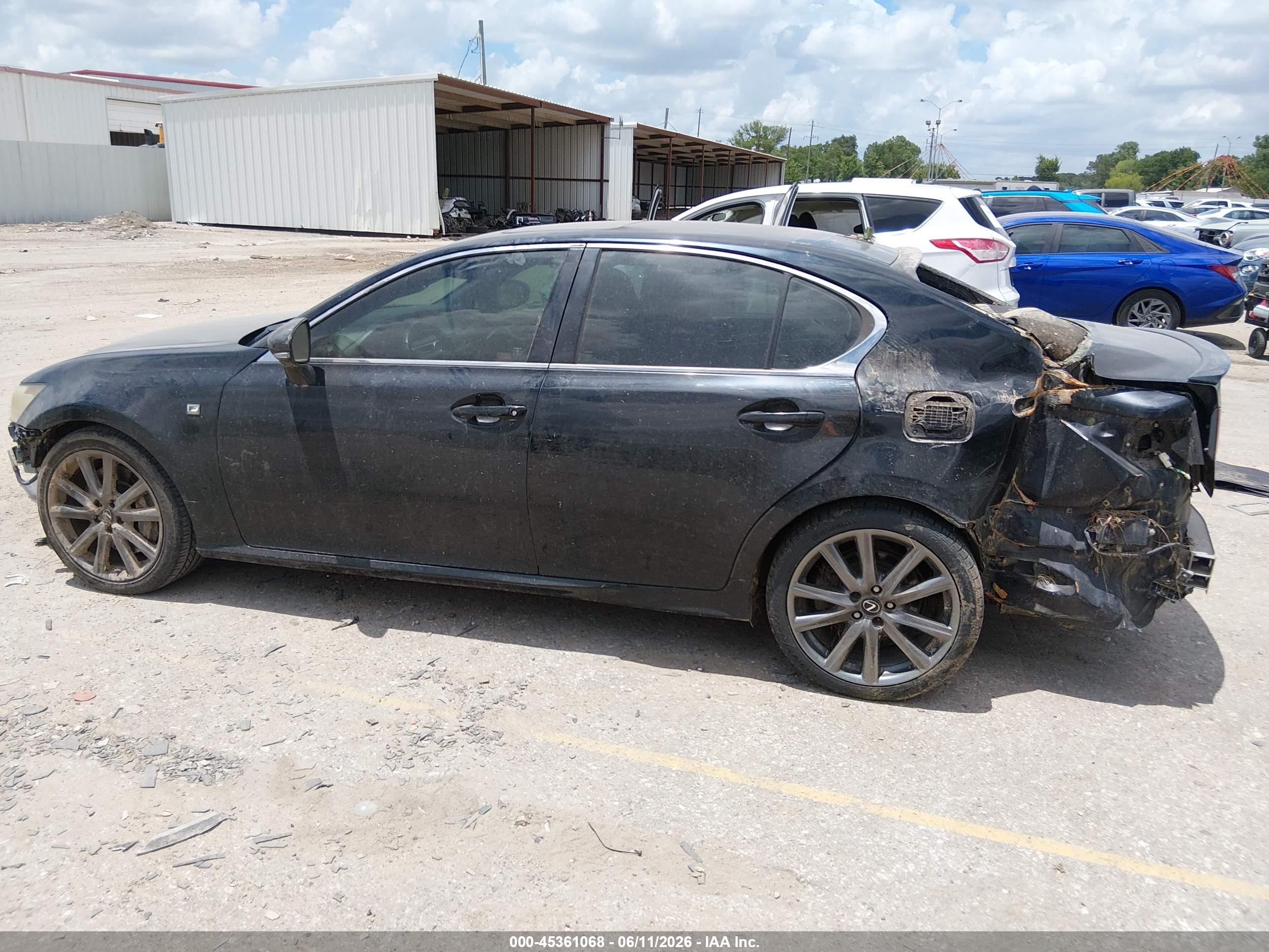 2013 Lexus Gs 350   Black vin: JTHBE1BL3D5022511