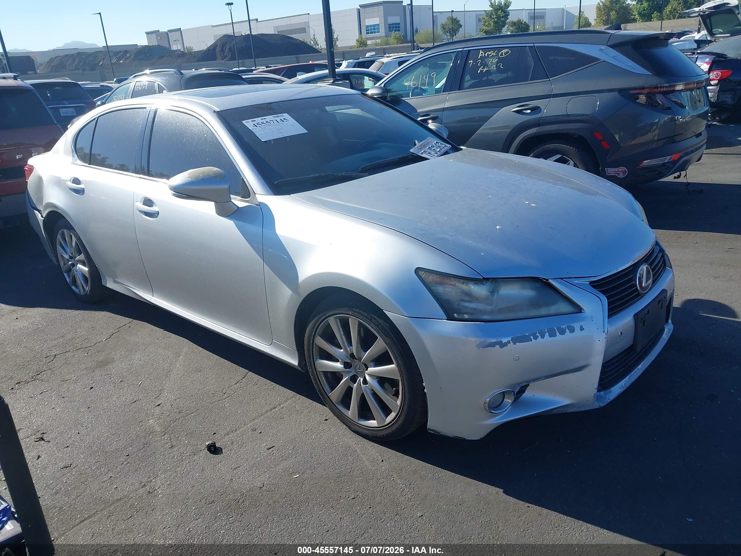 2013 Lexus Gs 350   Серебряный vin: JTHBE1BL3D5025571
