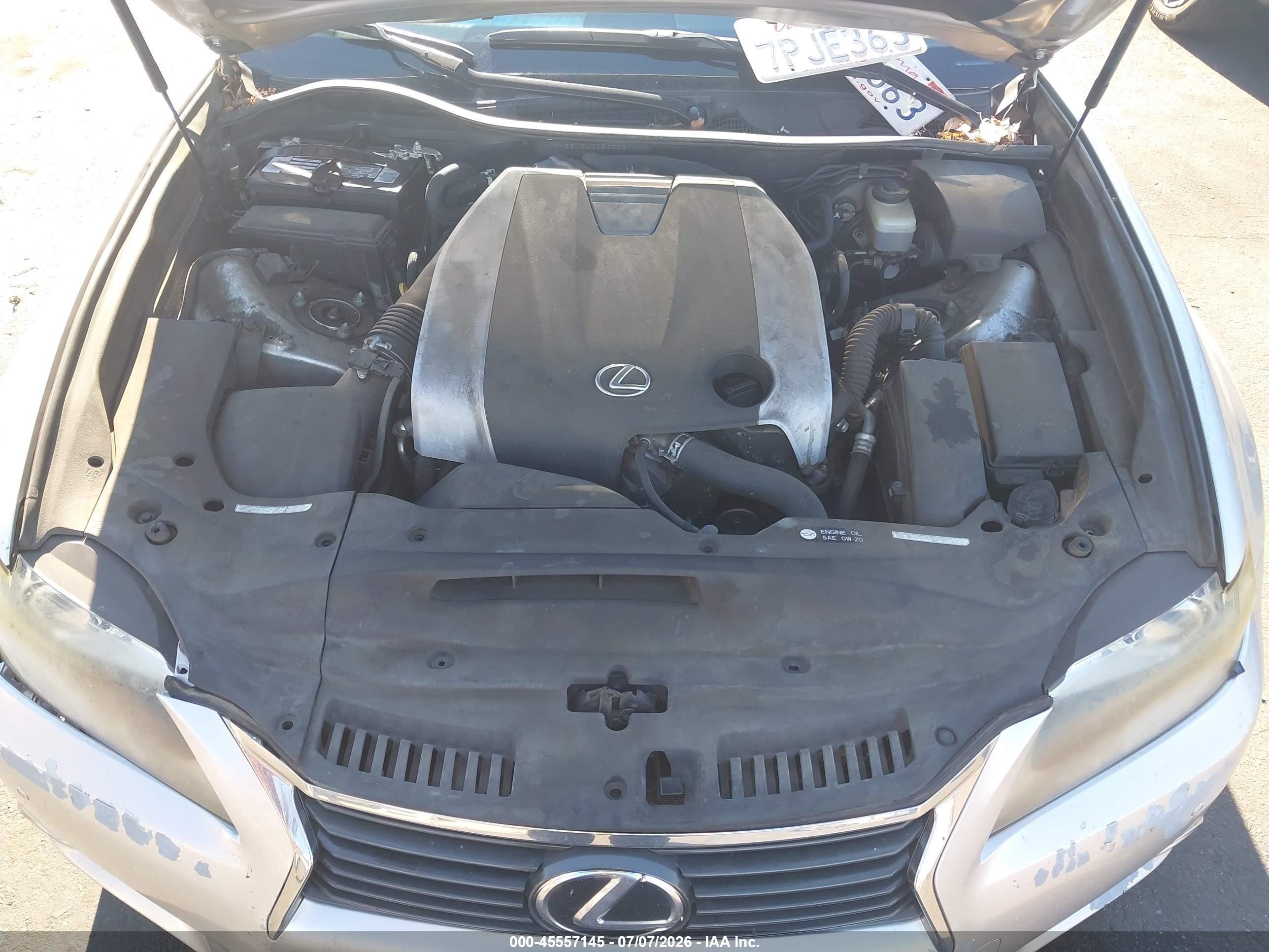 2013 Lexus Gs 350   Серебряный vin: JTHBE1BL3D5025571