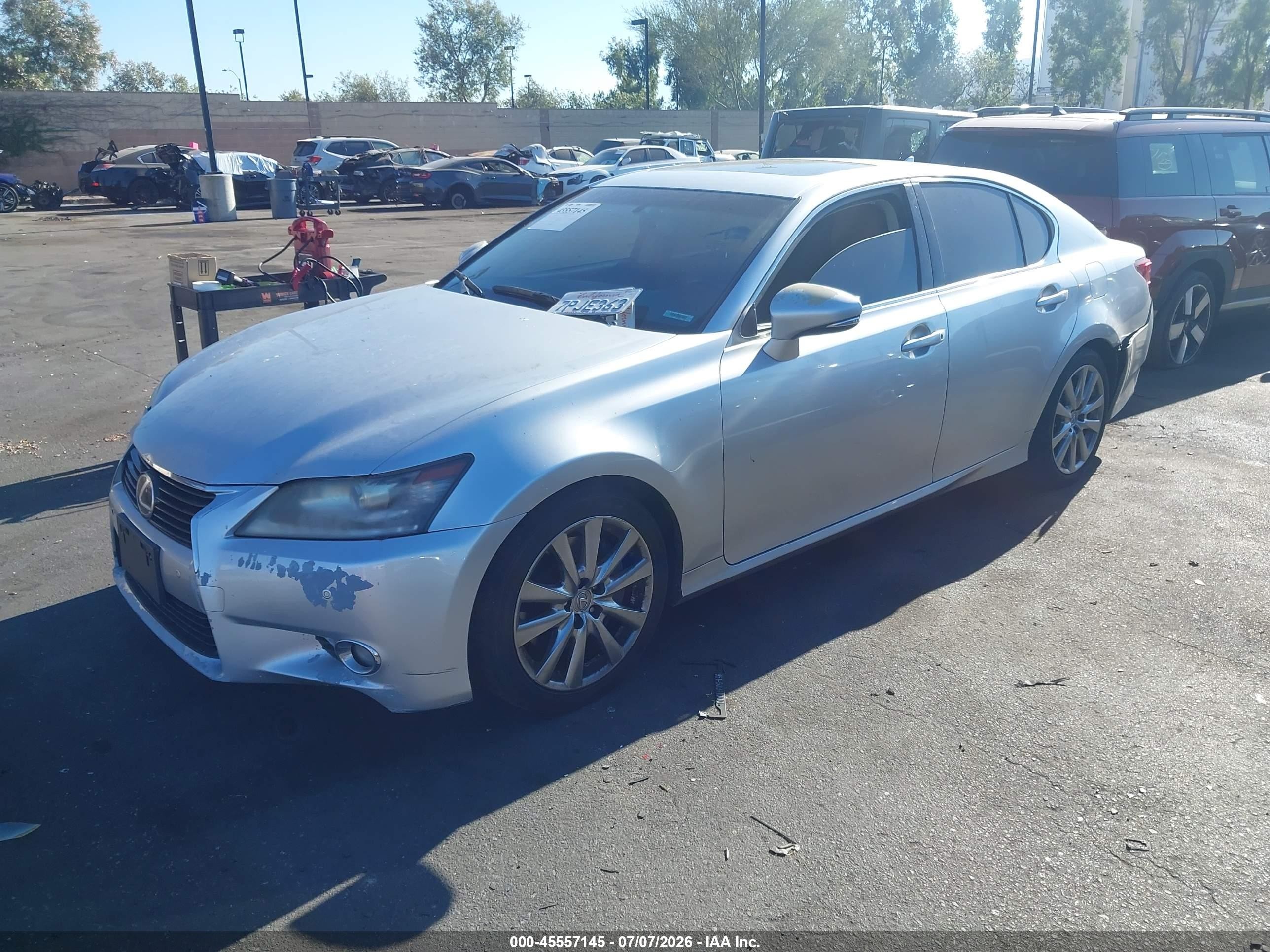 2013 Lexus Gs 350   Серебряный vin: JTHBE1BL3D5025571
