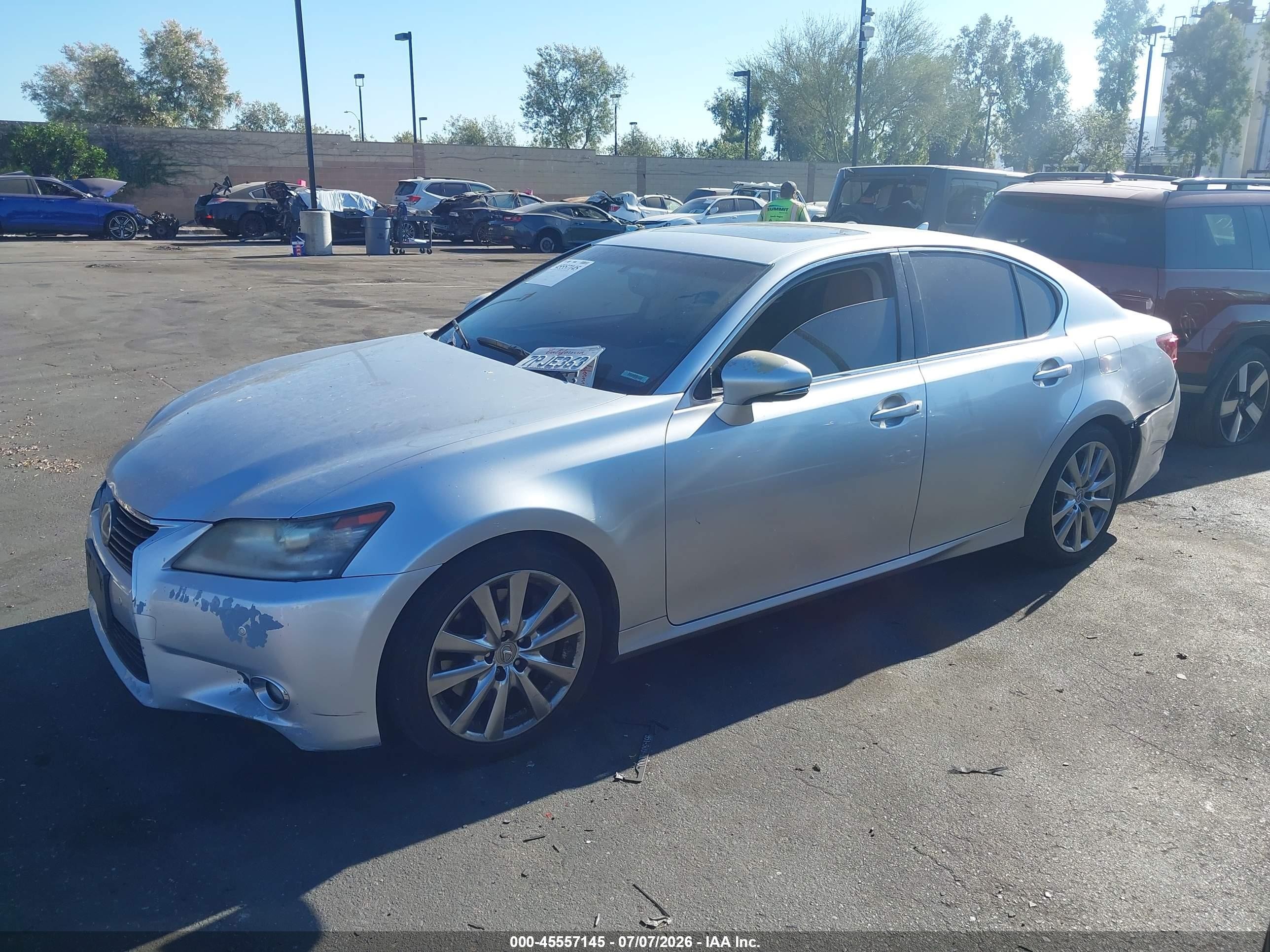 2013 Lexus Gs 350   Серебряный vin: JTHBE1BL3D5025571