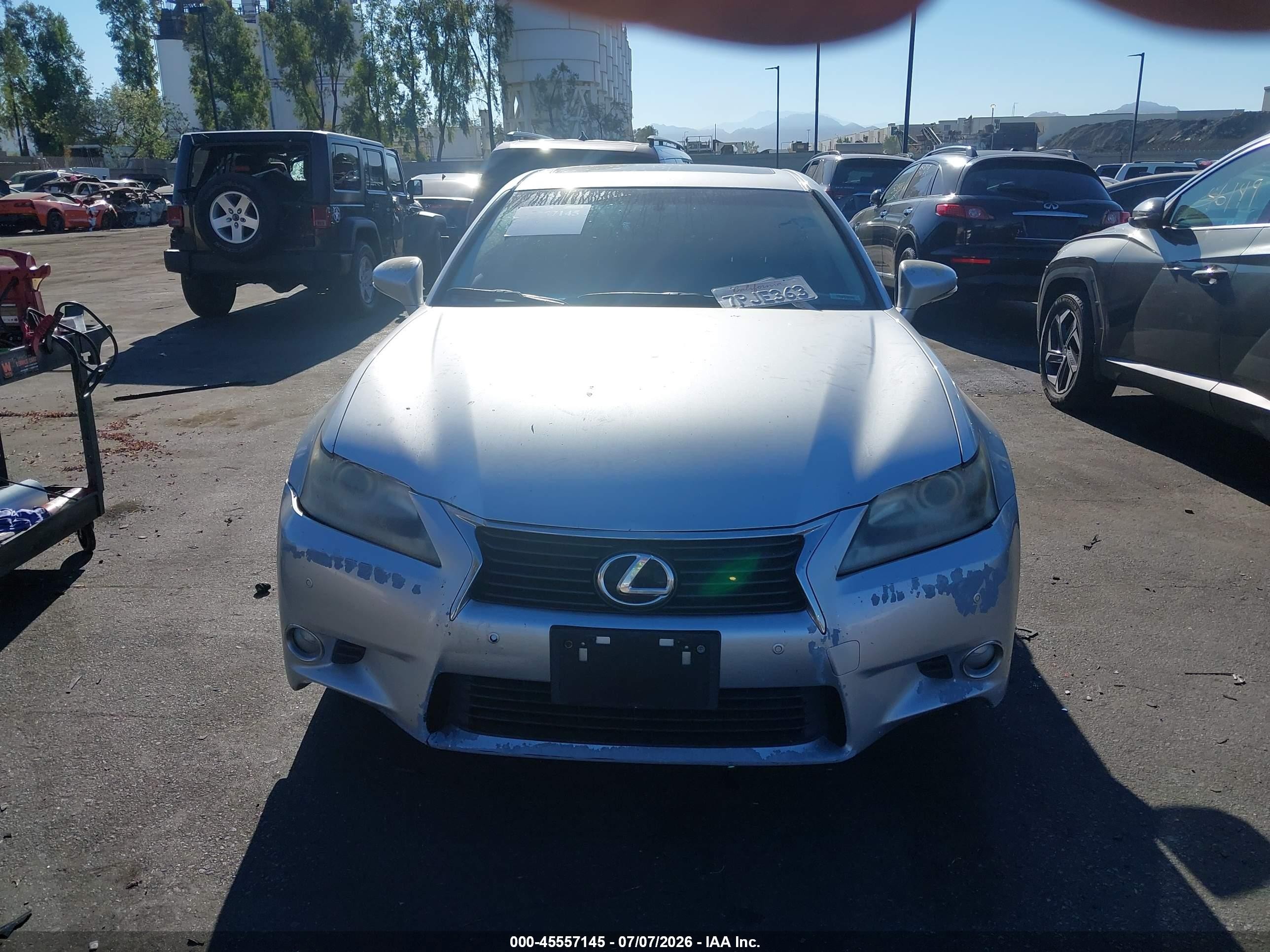 2013 Lexus Gs 350   Серебряный vin: JTHBE1BL3D5025571