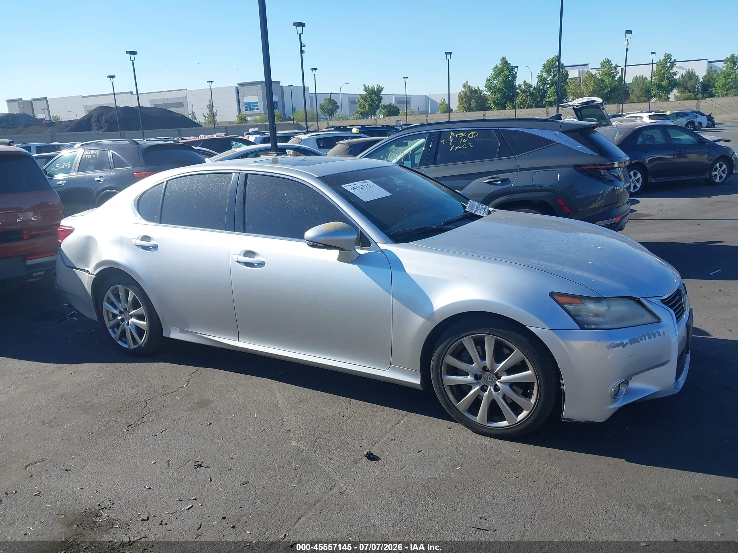2013 Lexus Gs 350   Серебряный vin: JTHBE1BL3D5025571