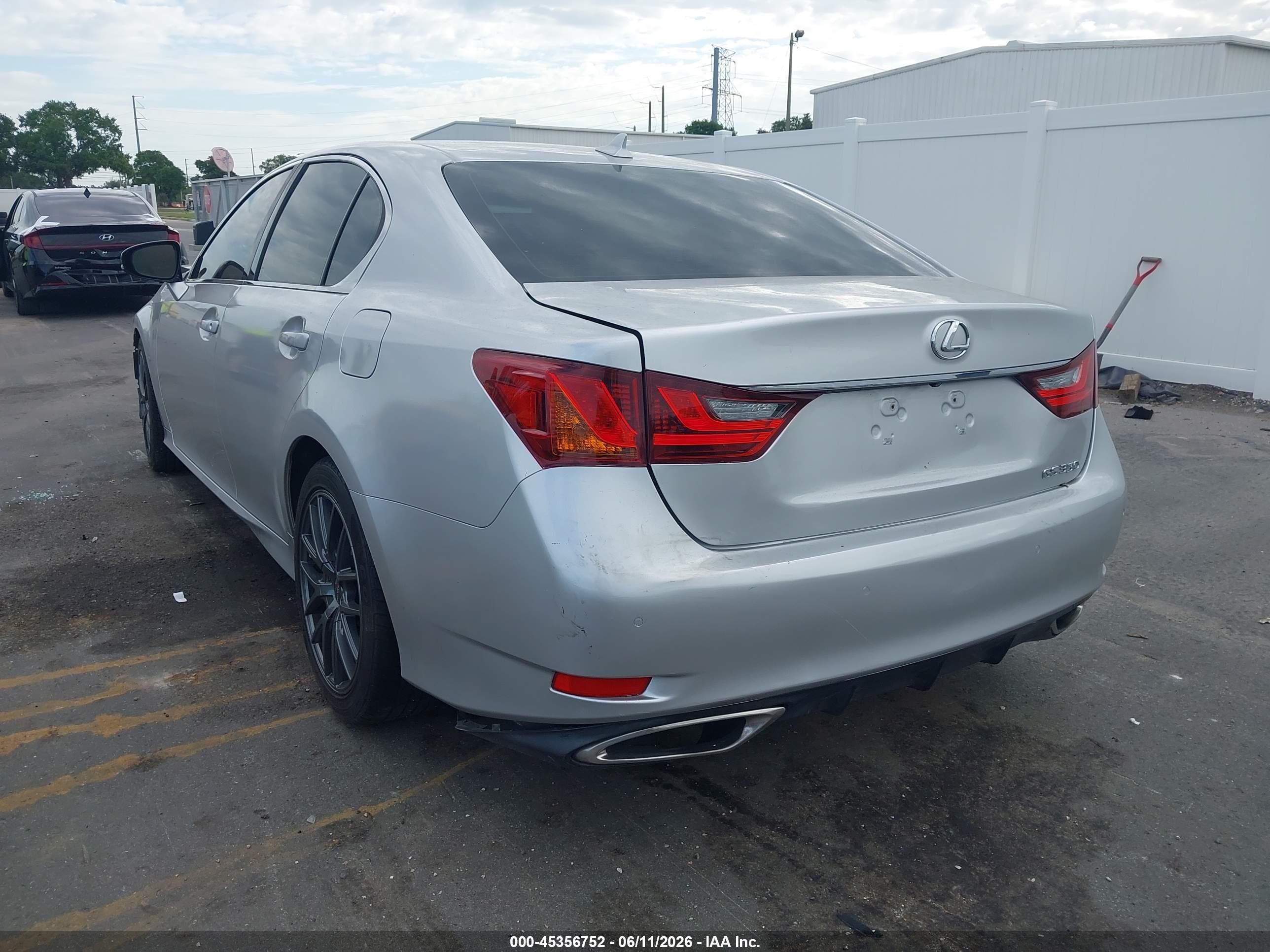 2014 Lexus Gs 350   Silver vin: JTHBE1BL3E5041349