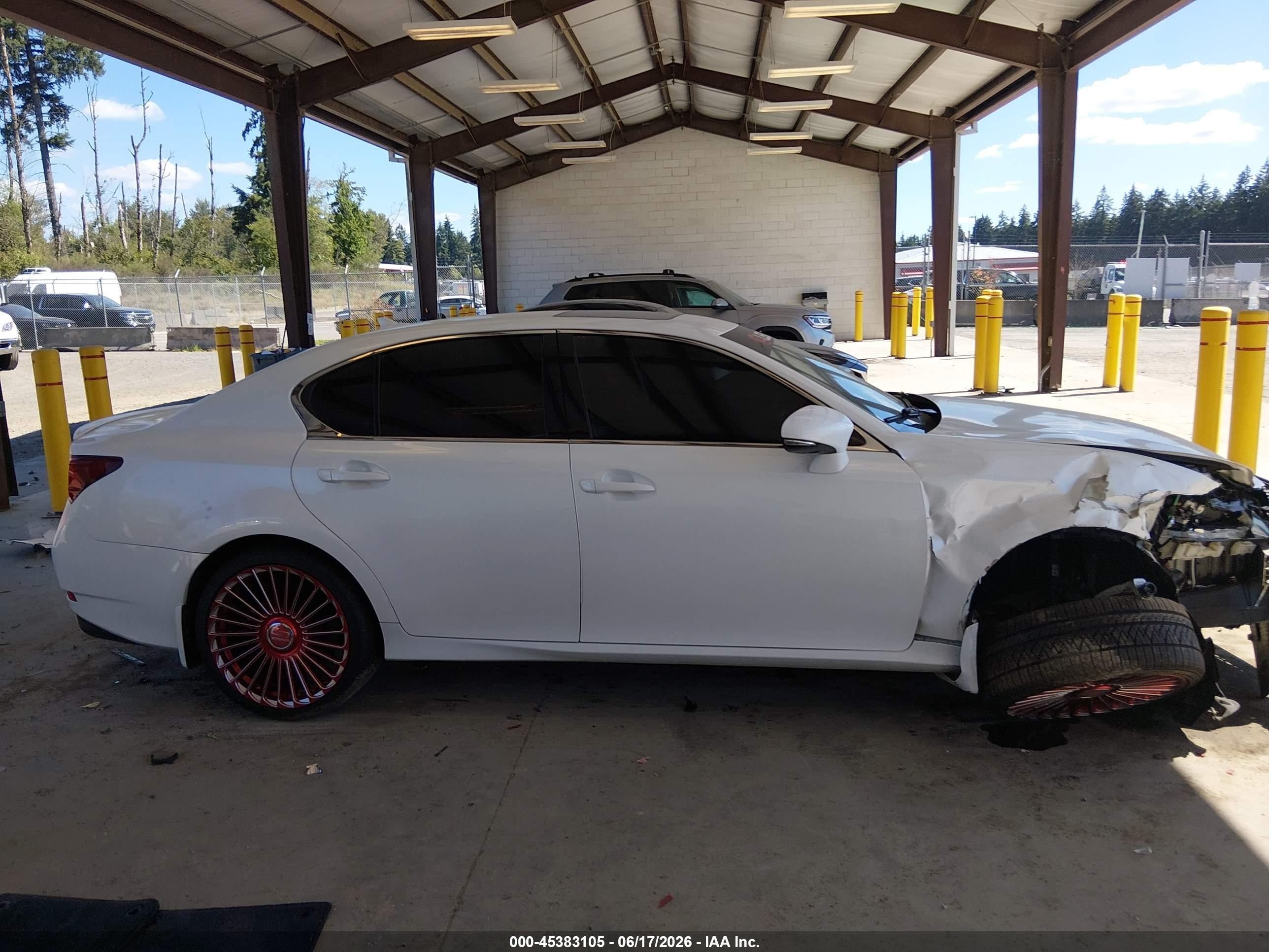 2014 Lexus Gs 350   White vin: JTHBE1BL3E5042257