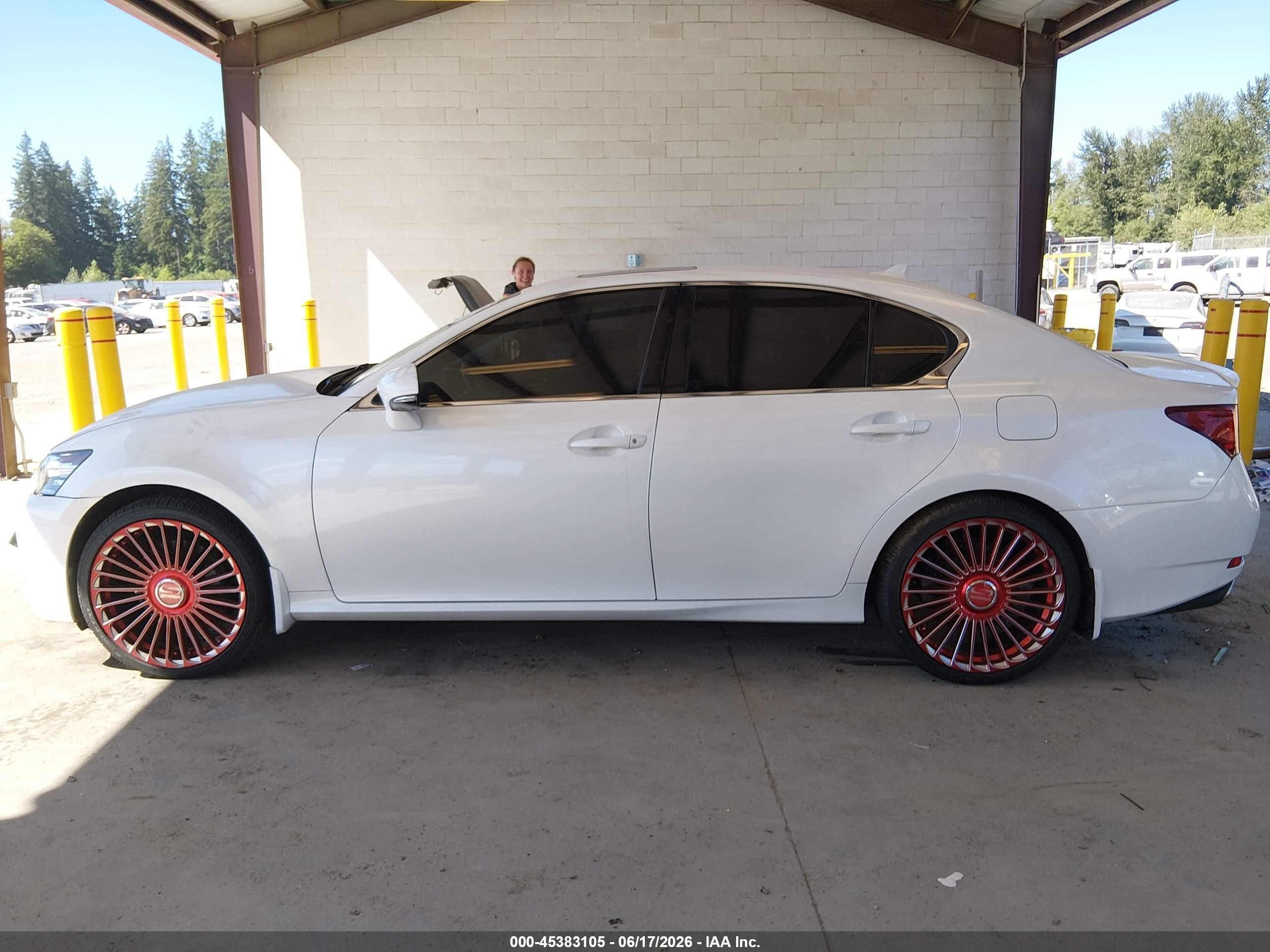 2014 Lexus Gs 350   White vin: JTHBE1BL3E5042257