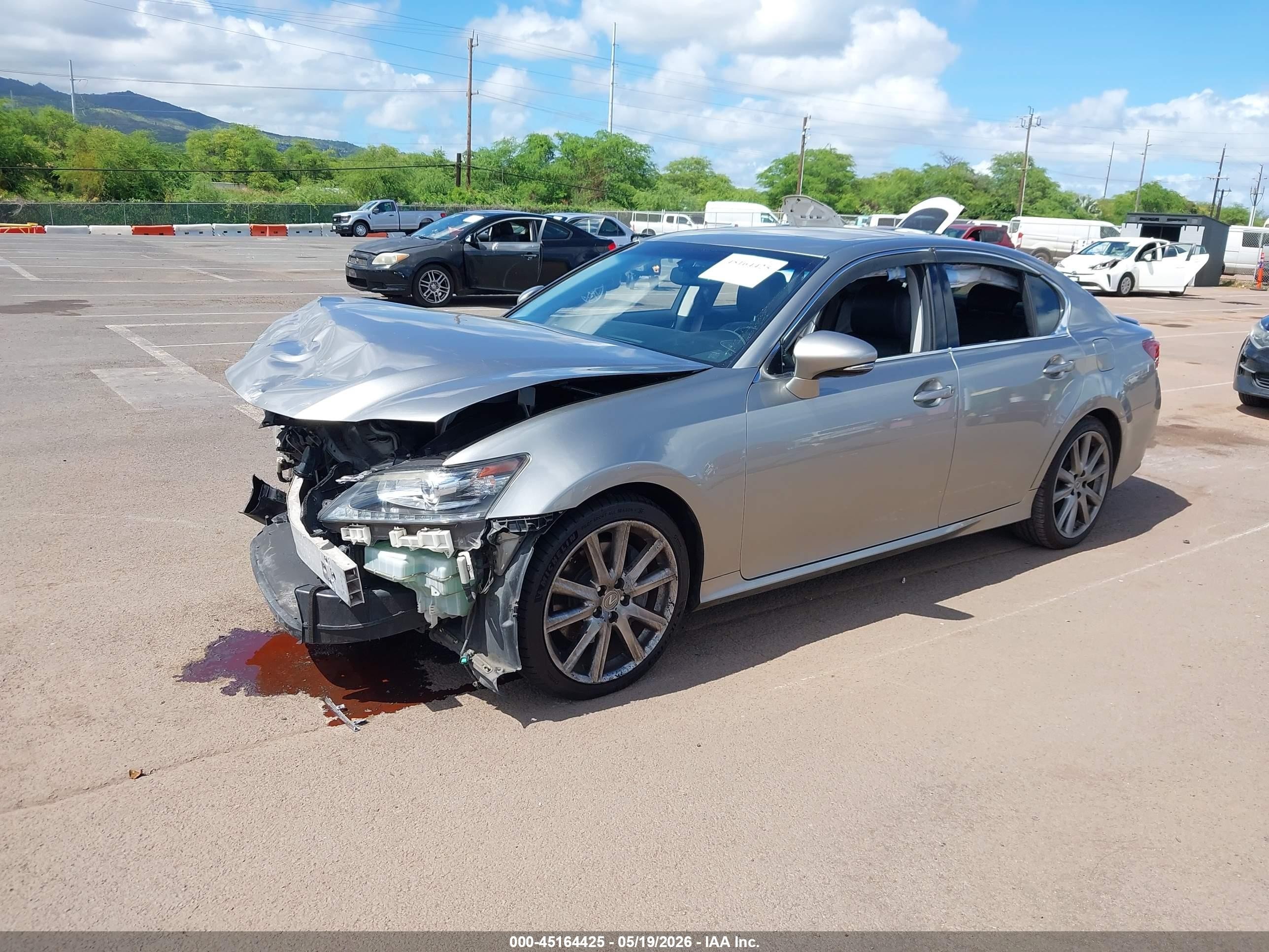 2015 Lexus Gs 350 Crafted Line Silver vin: JTHBE1BL3FA000177