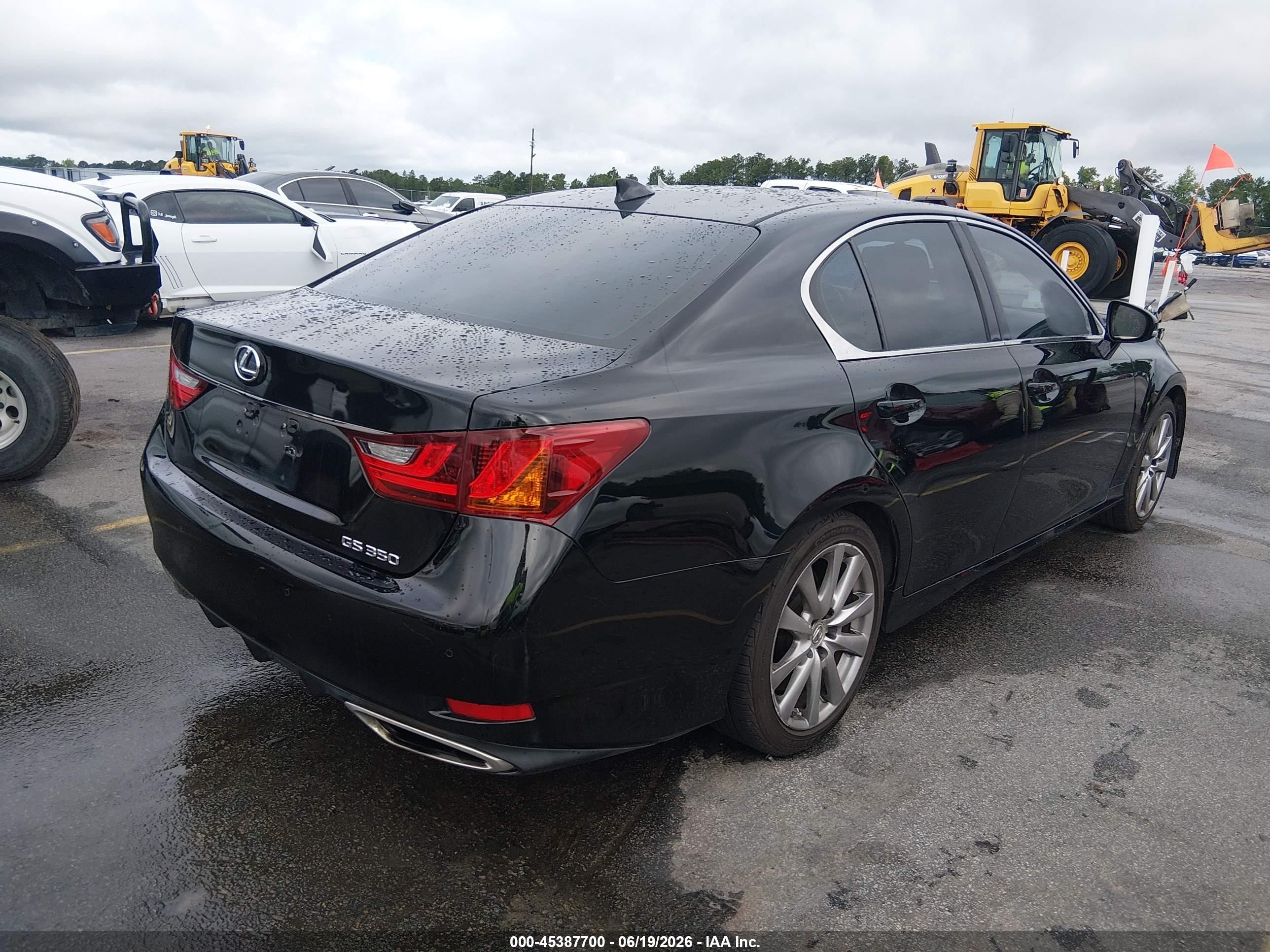 2015 Lexus Gs 350   Black vin: JTHBE1BL3FA006044