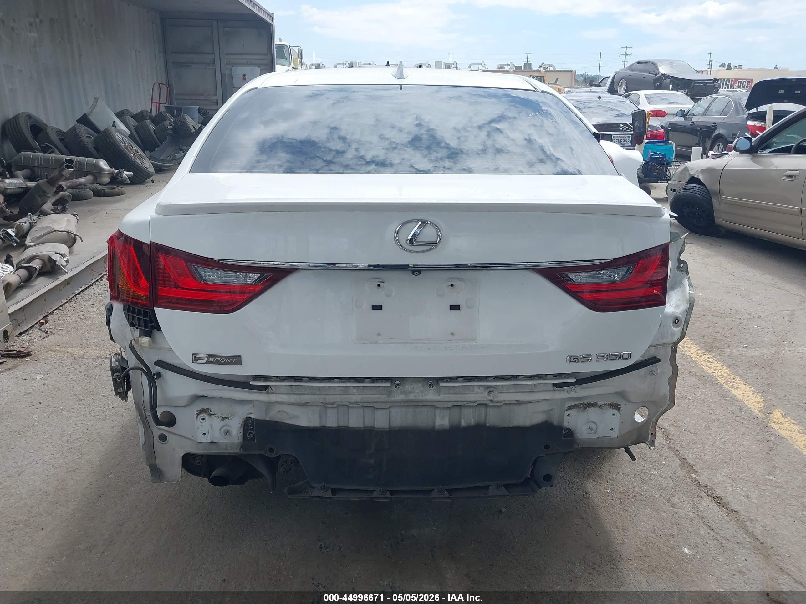 2015 Lexus Gs 350 White vin: JTHBE1BL3FA009574