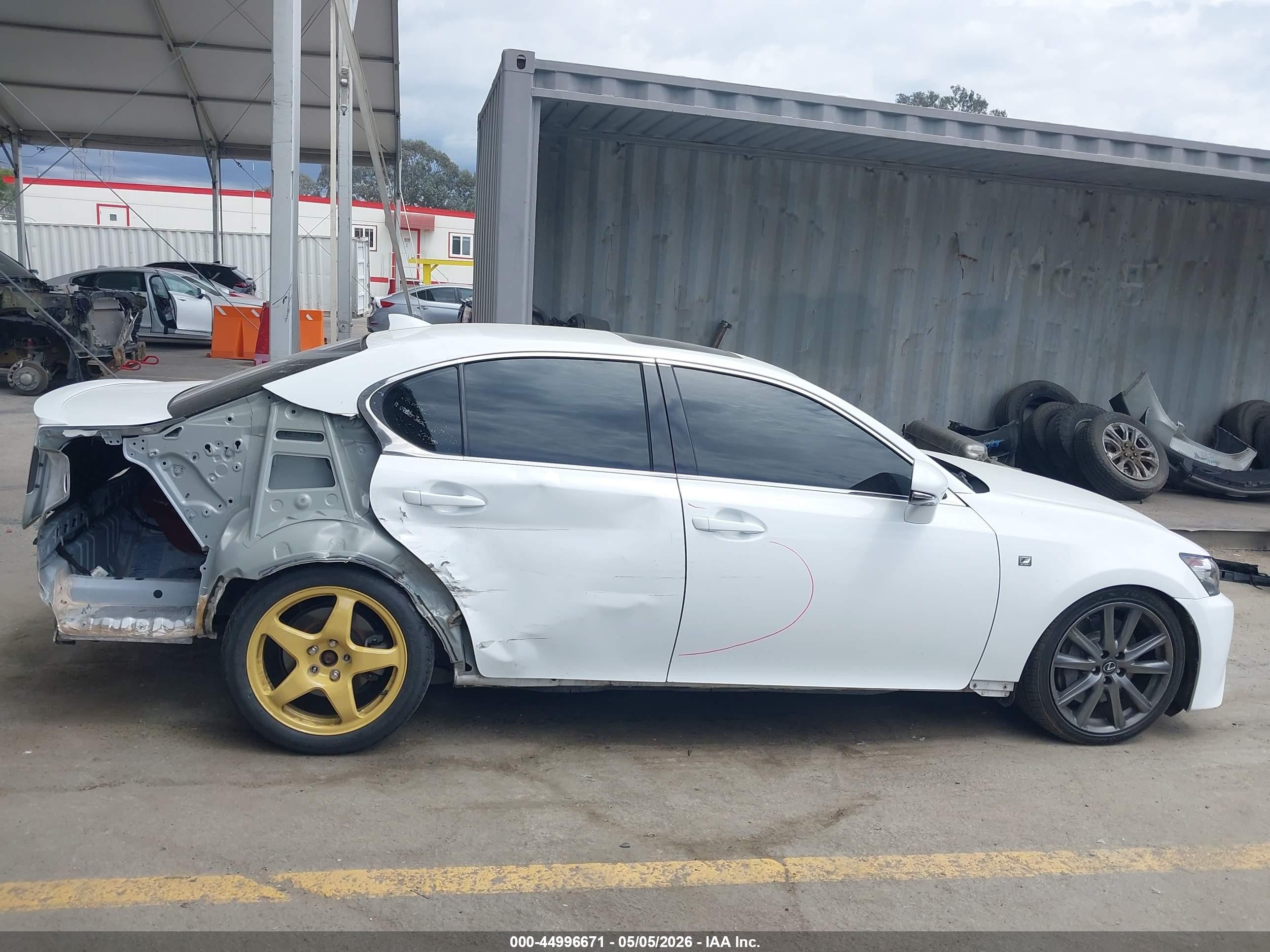 2015 Lexus Gs 350 White vin: JTHBE1BL3FA009574