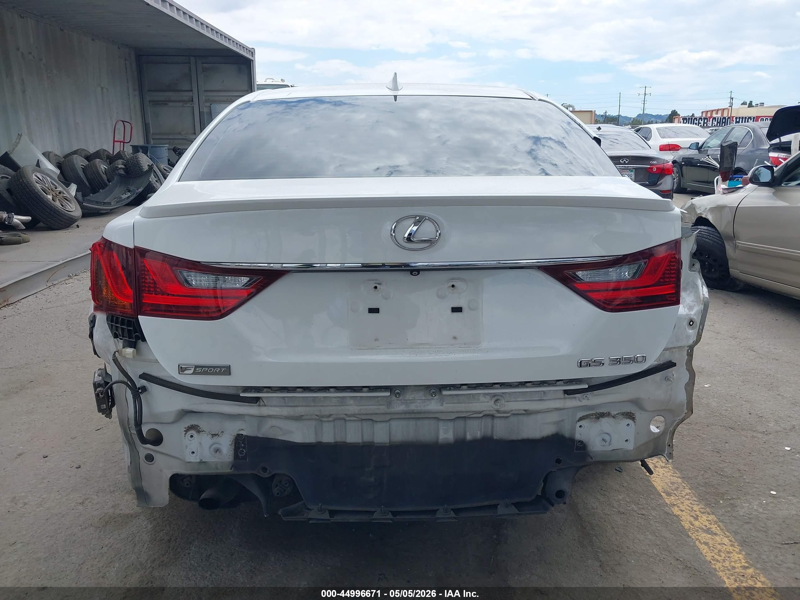 2015 Lexus Gs 350 White vin: JTHBE1BL3FA009574
