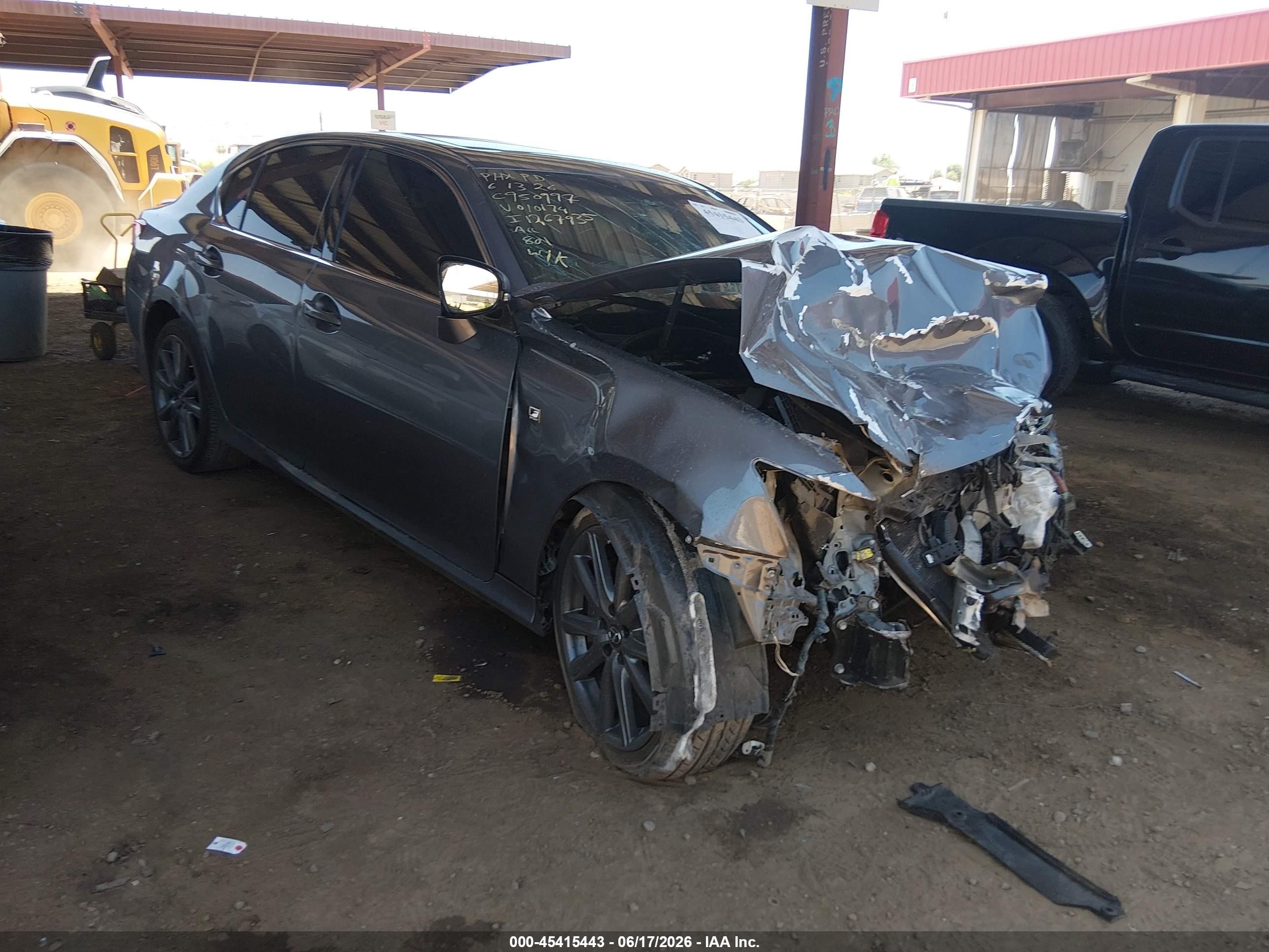 2015 Lexus Gs 350   Gray vin: JTHBE1BL3FA010174