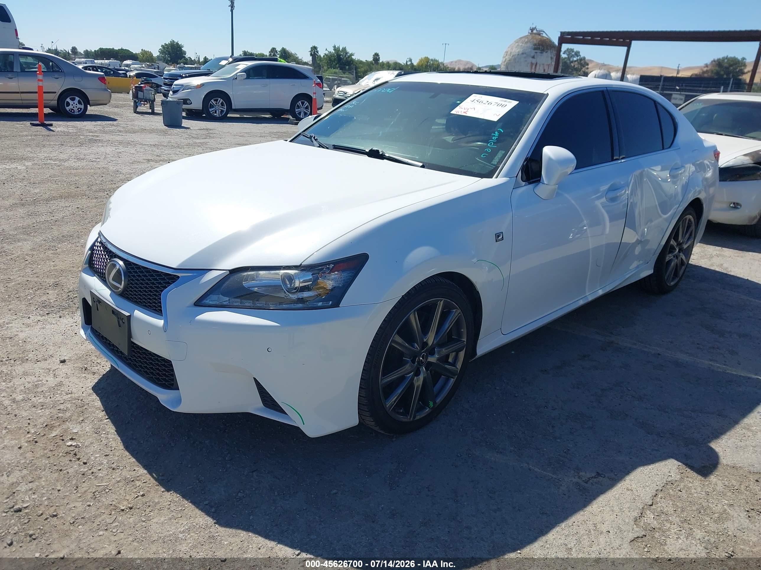 2015 Lexus Gs 350   White vin: JTHBE1BL3FA015780