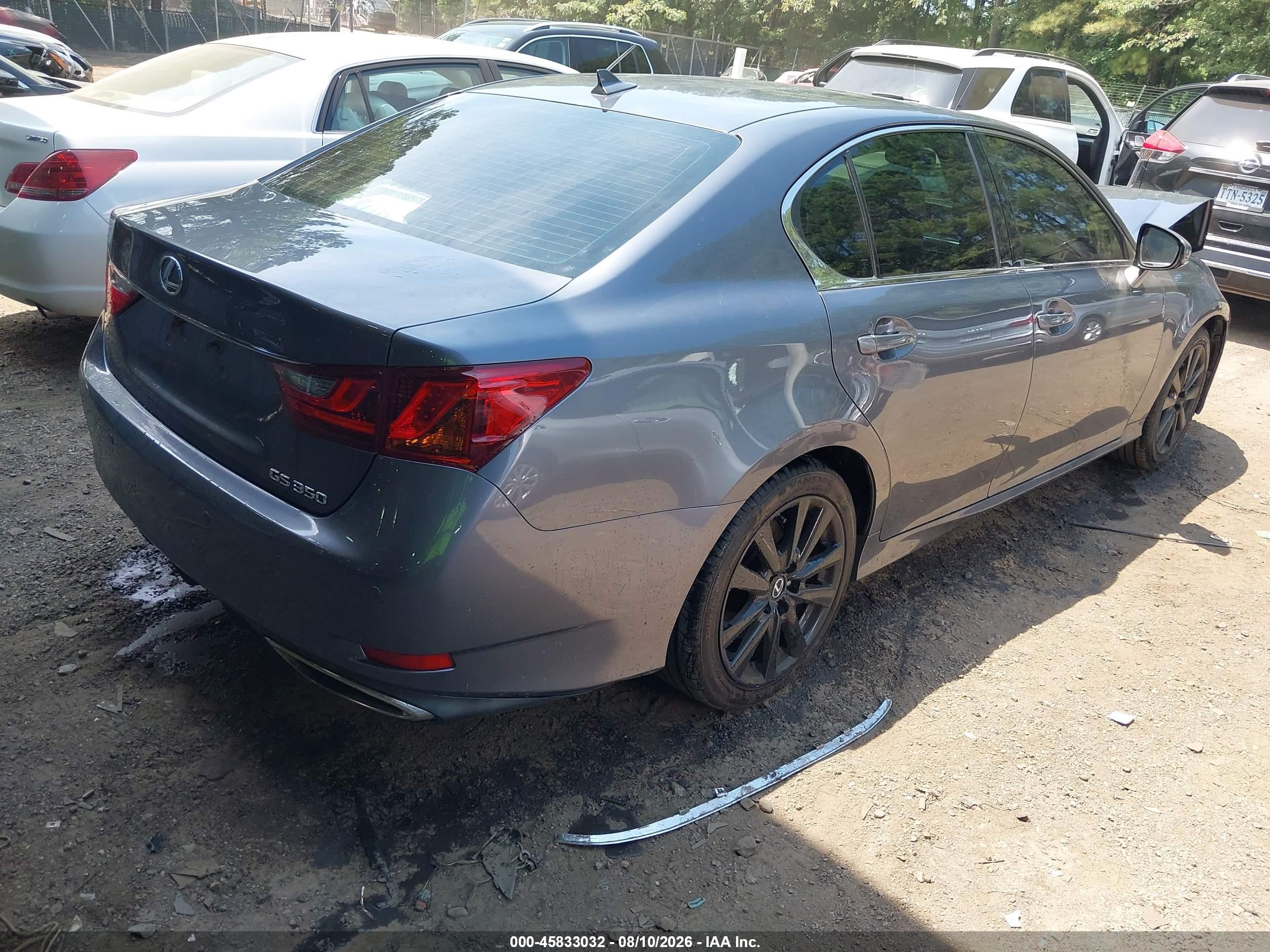 2013 Lexus Gs 350   Gray vin: JTHBE1BL4D5021495