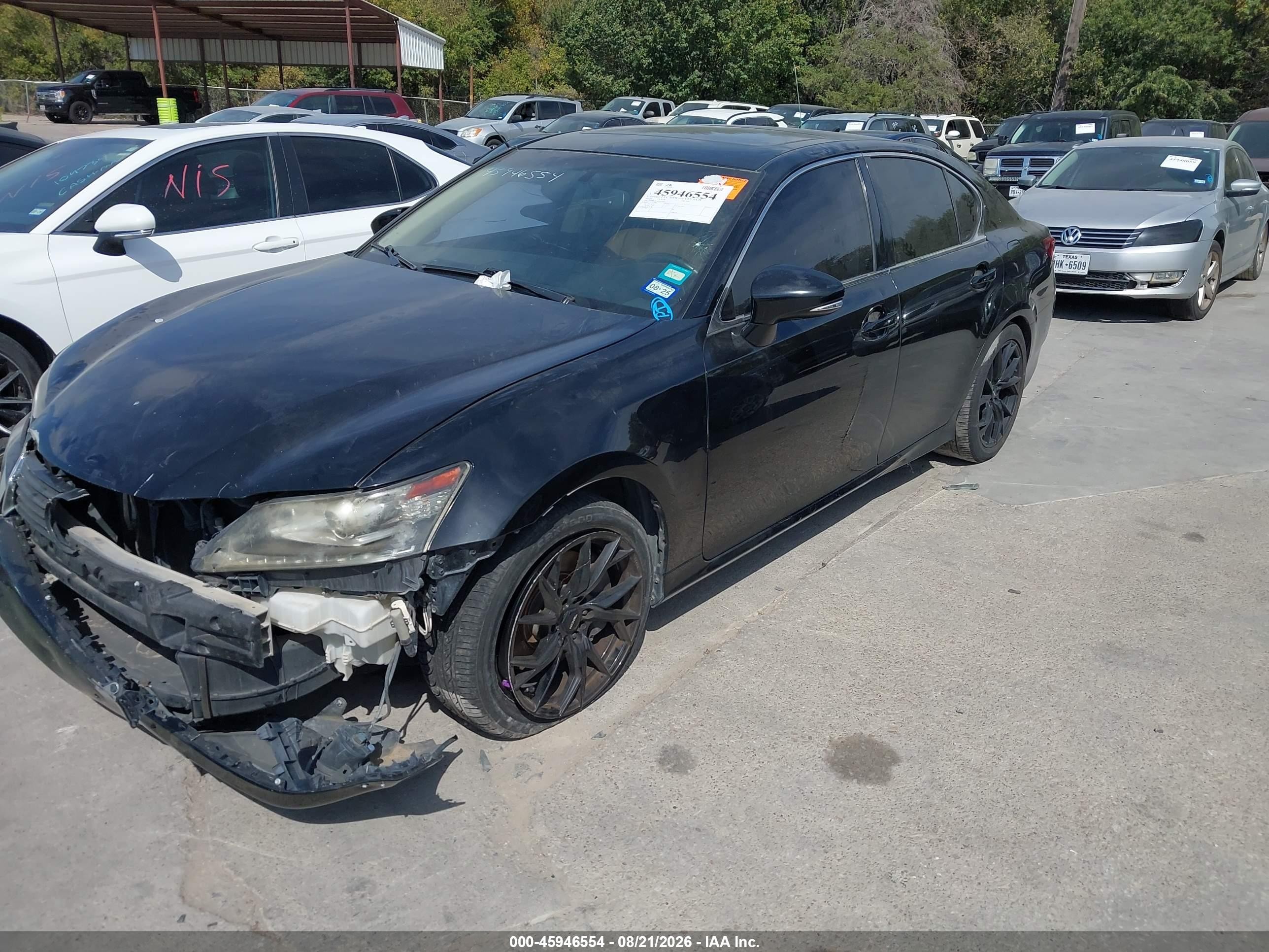 2013 Lexus Gs 350 Black vin: JTHBE1BL4D5022663