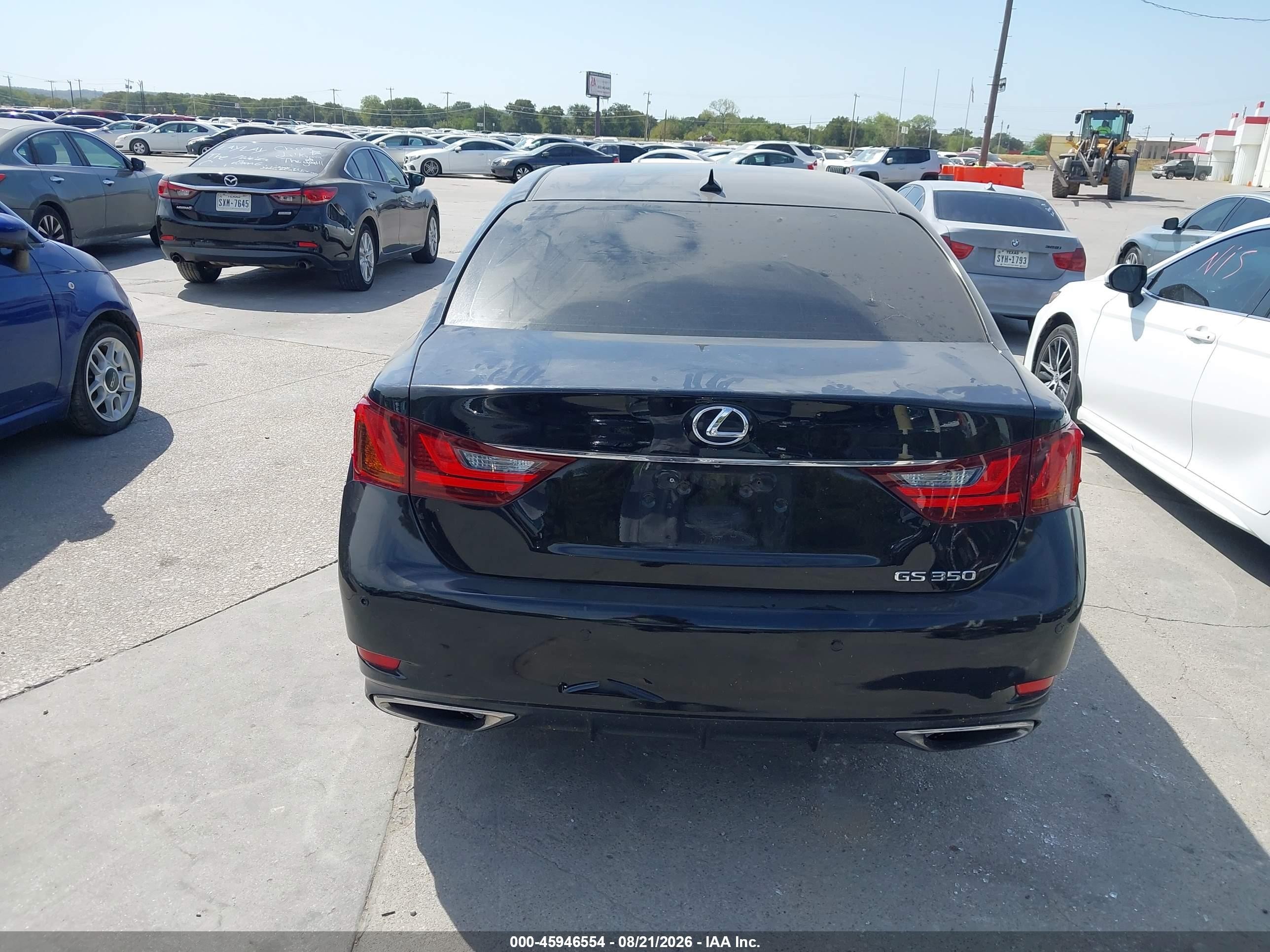 2013 Lexus Gs 350 Black vin: JTHBE1BL4D5022663