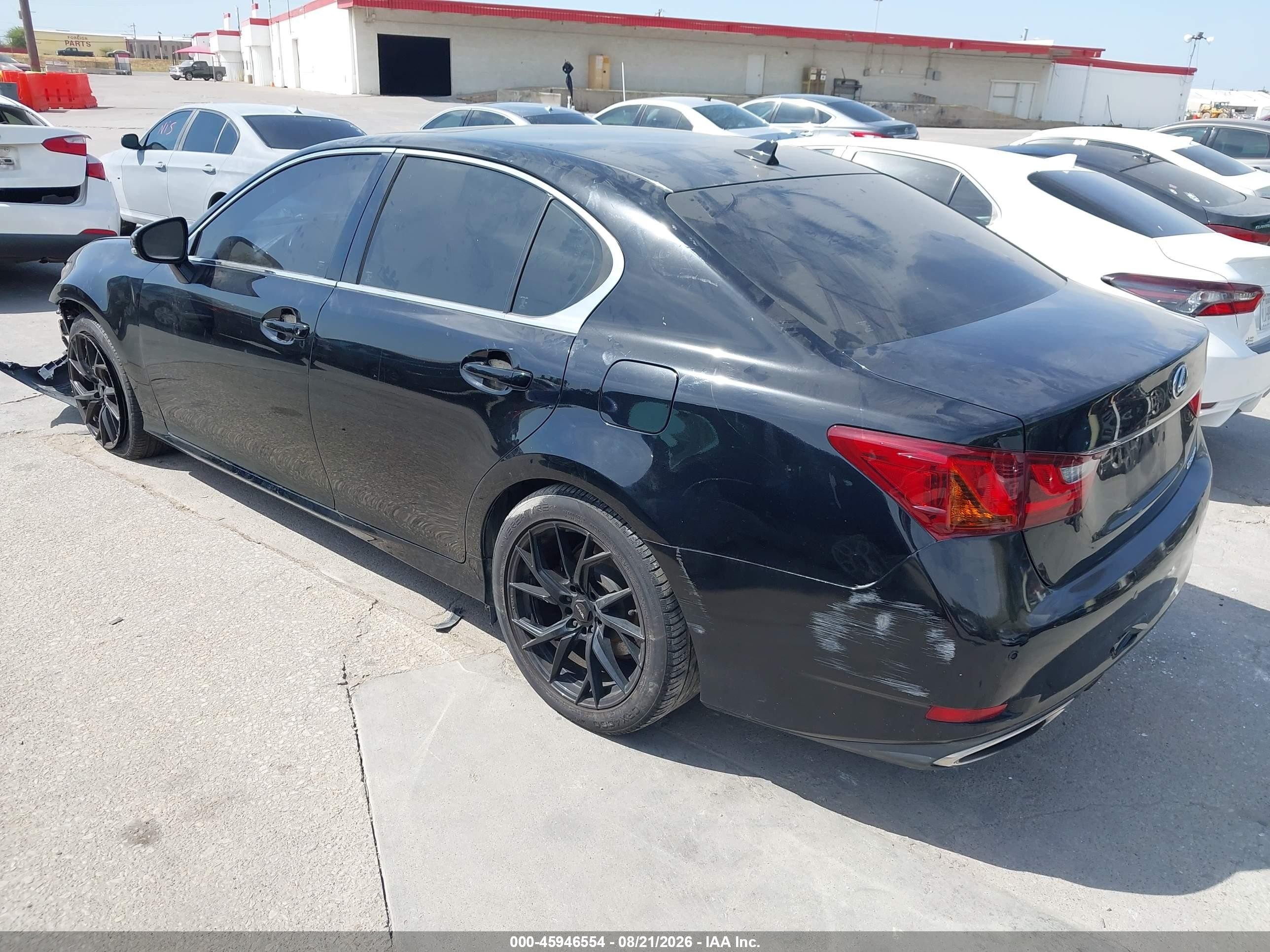 2013 Lexus Gs 350 Black vin: JTHBE1BL4D5022663