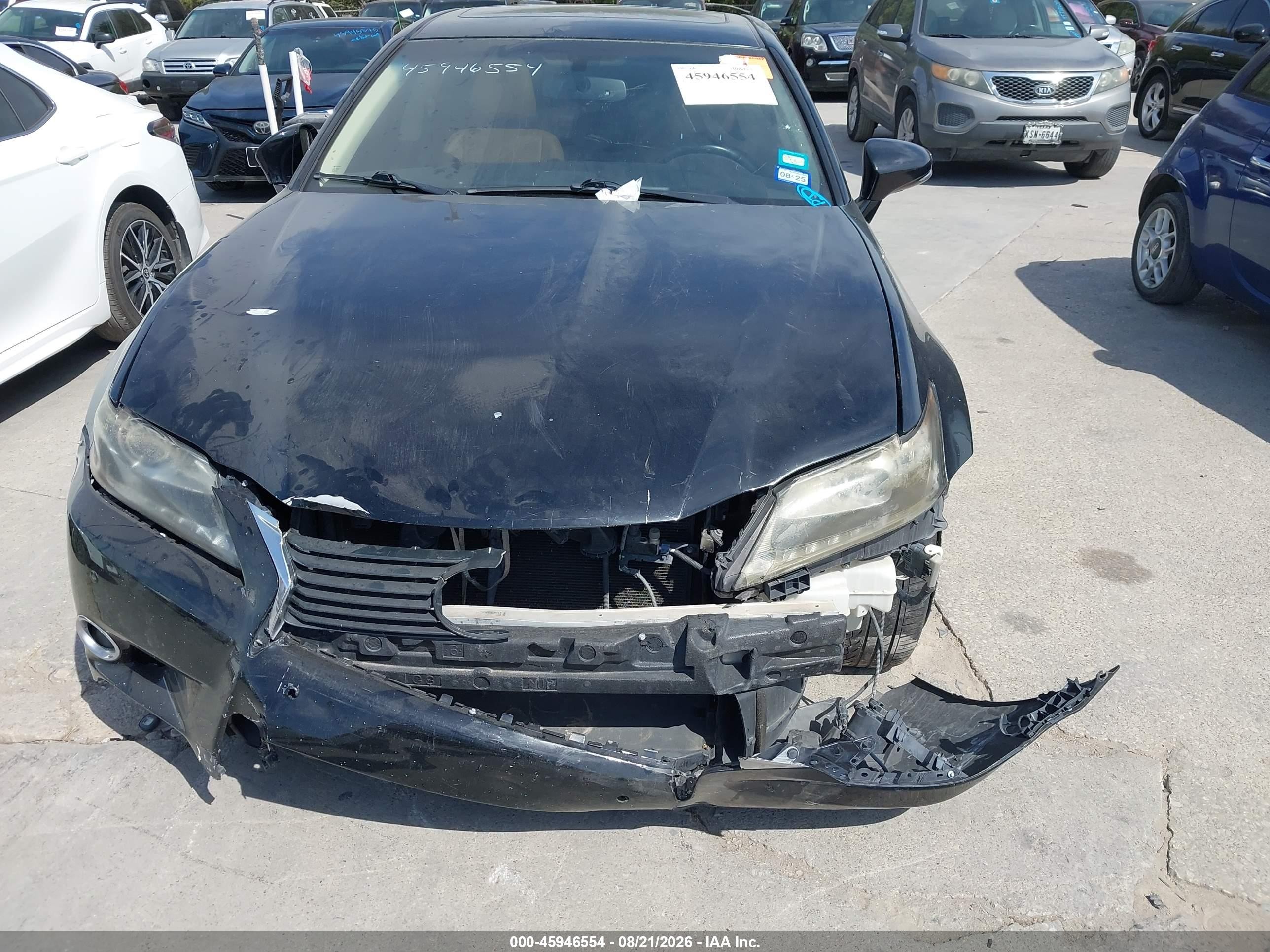 2013 Lexus Gs 350 Black vin: JTHBE1BL4D5022663