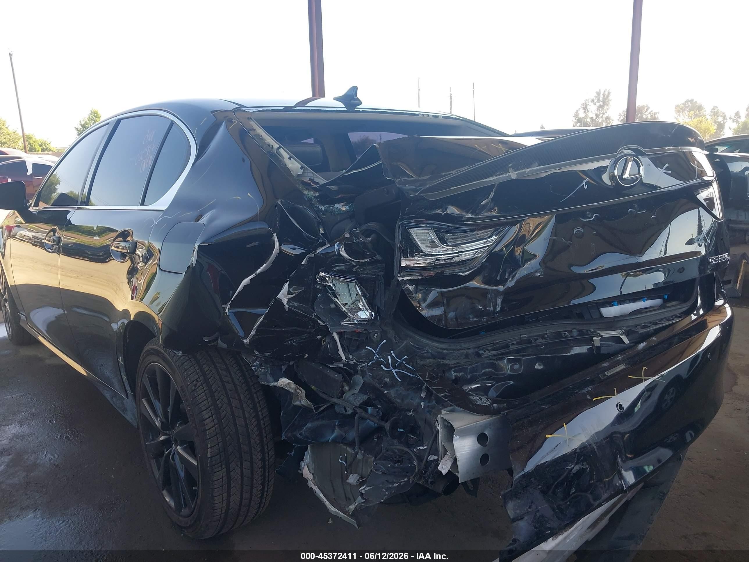 2013 Lexus Gs 350   Black vin: JTHBE1BL4D5026311