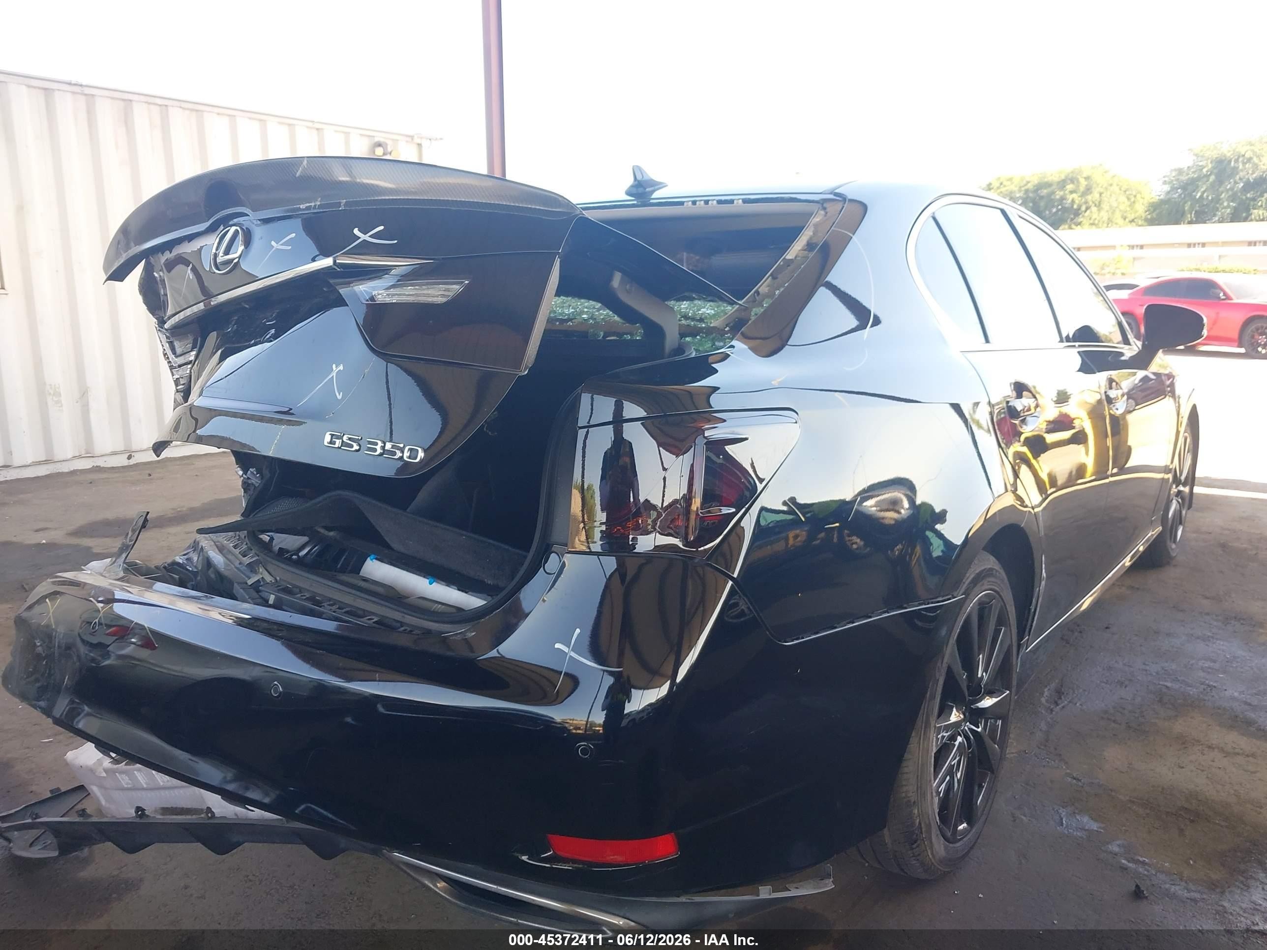 2013 Lexus Gs 350   Black vin: JTHBE1BL4D5026311