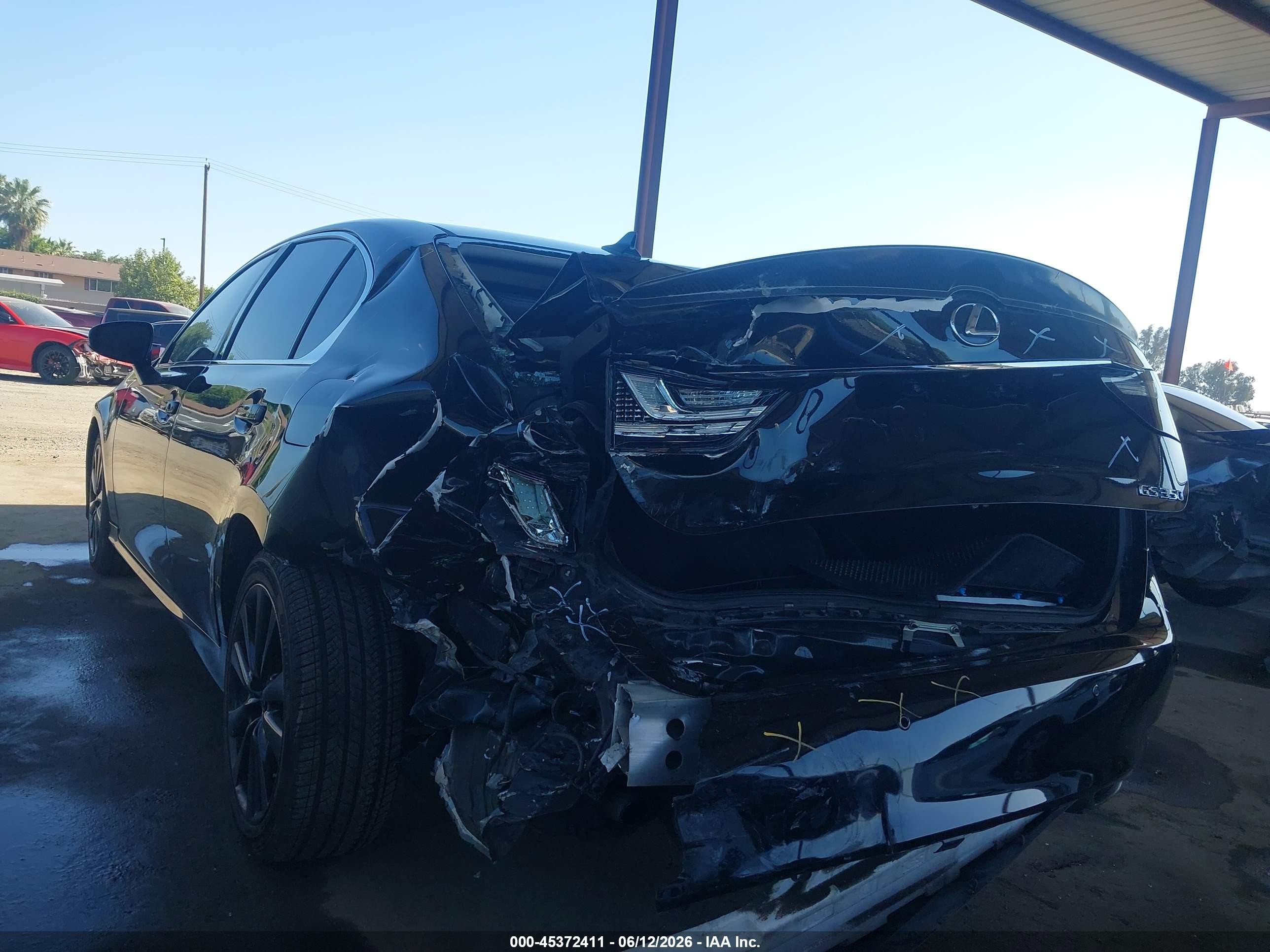 2013 Lexus Gs 350   Black vin: JTHBE1BL4D5026311