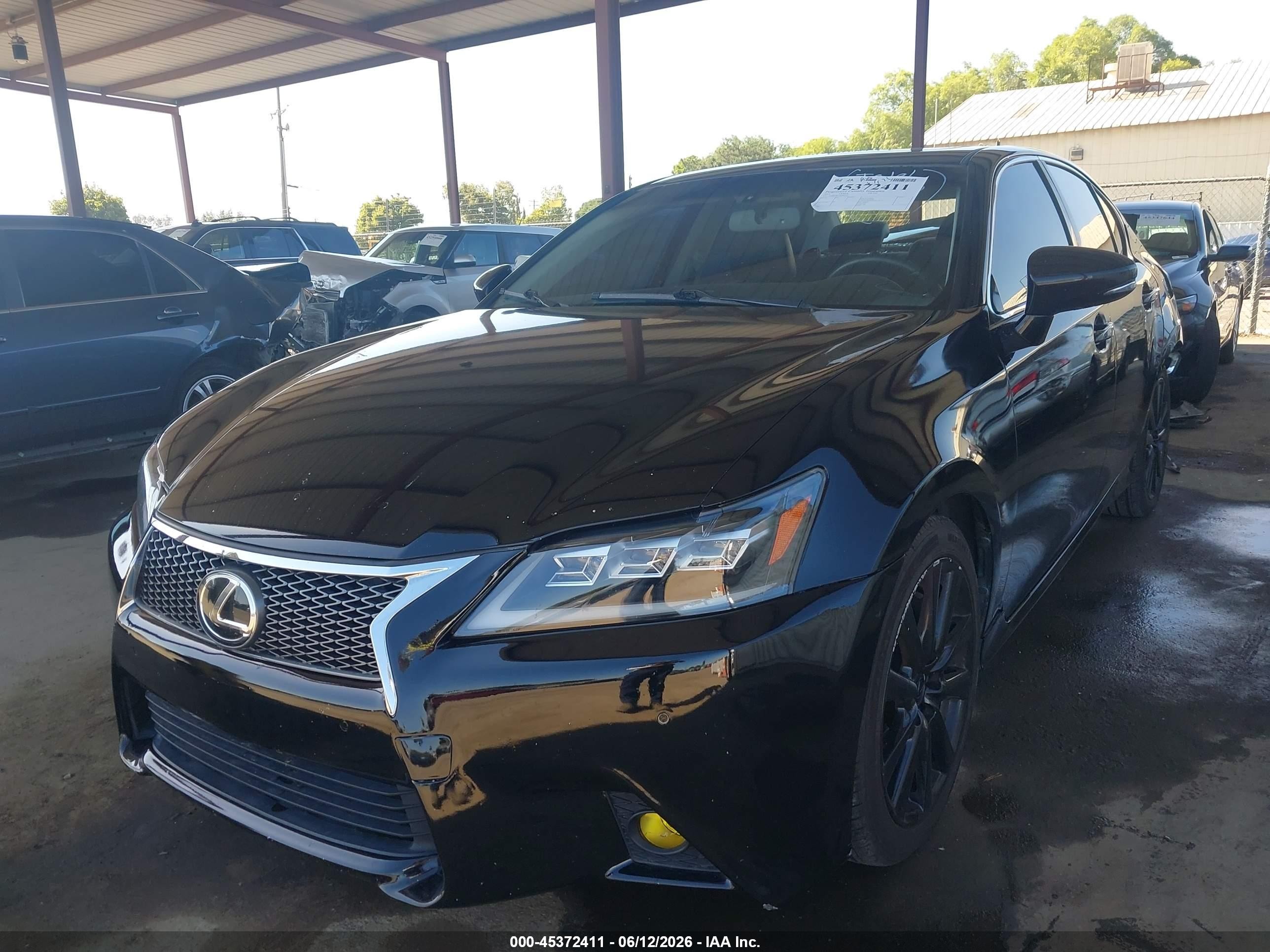 2013 Lexus Gs 350   Black vin: JTHBE1BL4D5026311