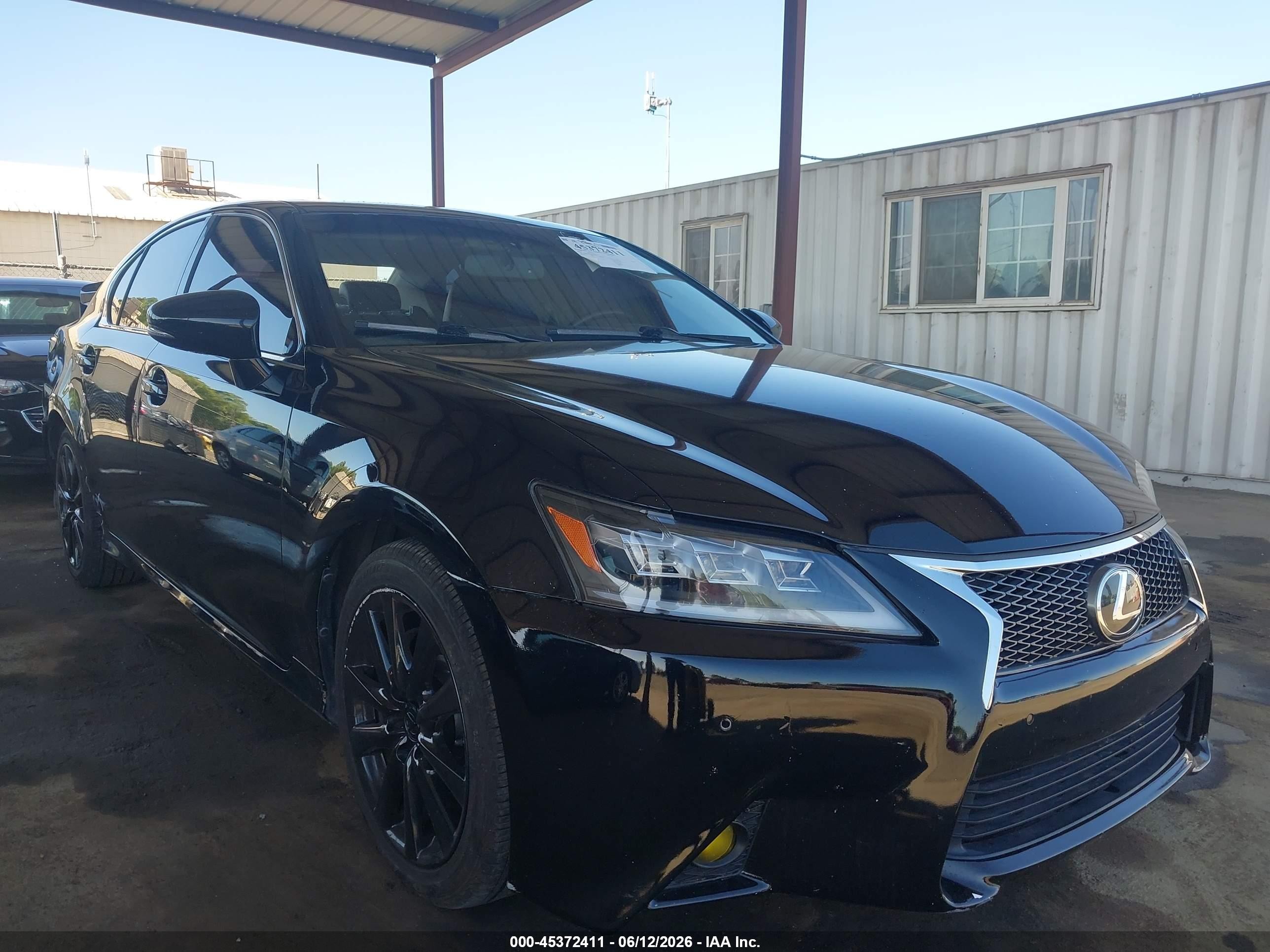 2013 Lexus Gs 350   Black vin: JTHBE1BL4D5026311