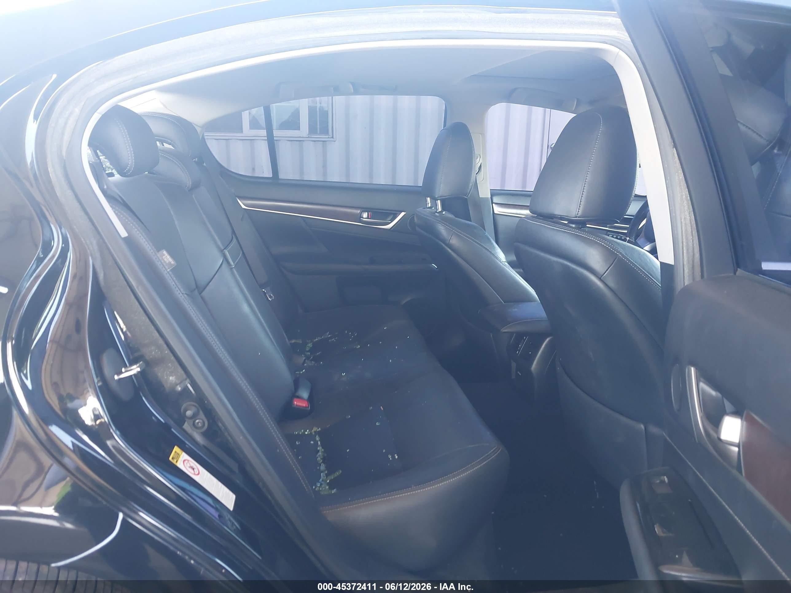 2013 Lexus Gs 350   Black vin: JTHBE1BL4D5026311