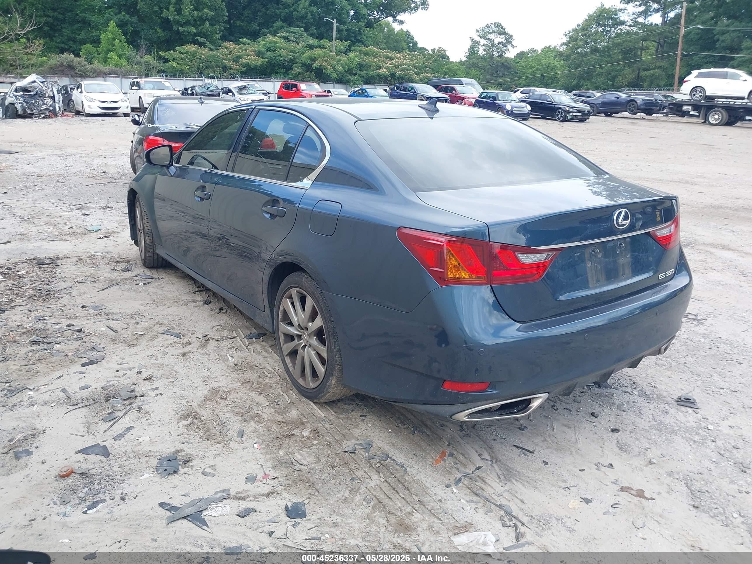 2013 Lexus Gs 350 Dark Blue vin: JTHBE1BL4D5026552