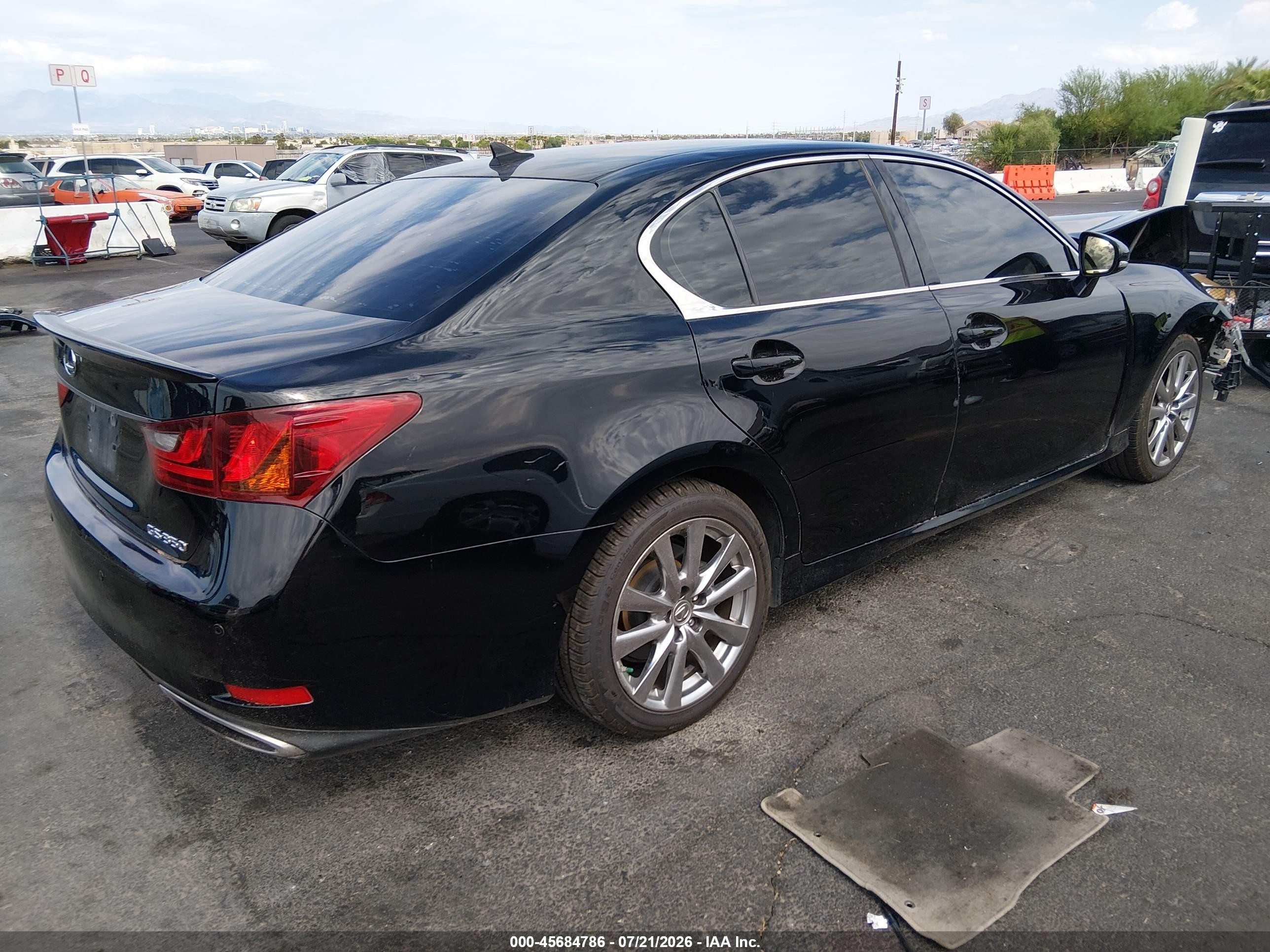 2013 Lexus Gs 350   Black vin: JTHBE1BL4D5028706
