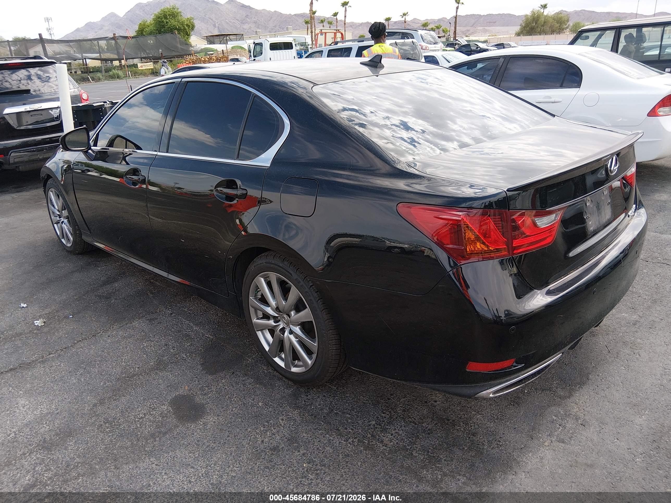 2013 Lexus Gs 350   Black vin: JTHBE1BL4D5028706
