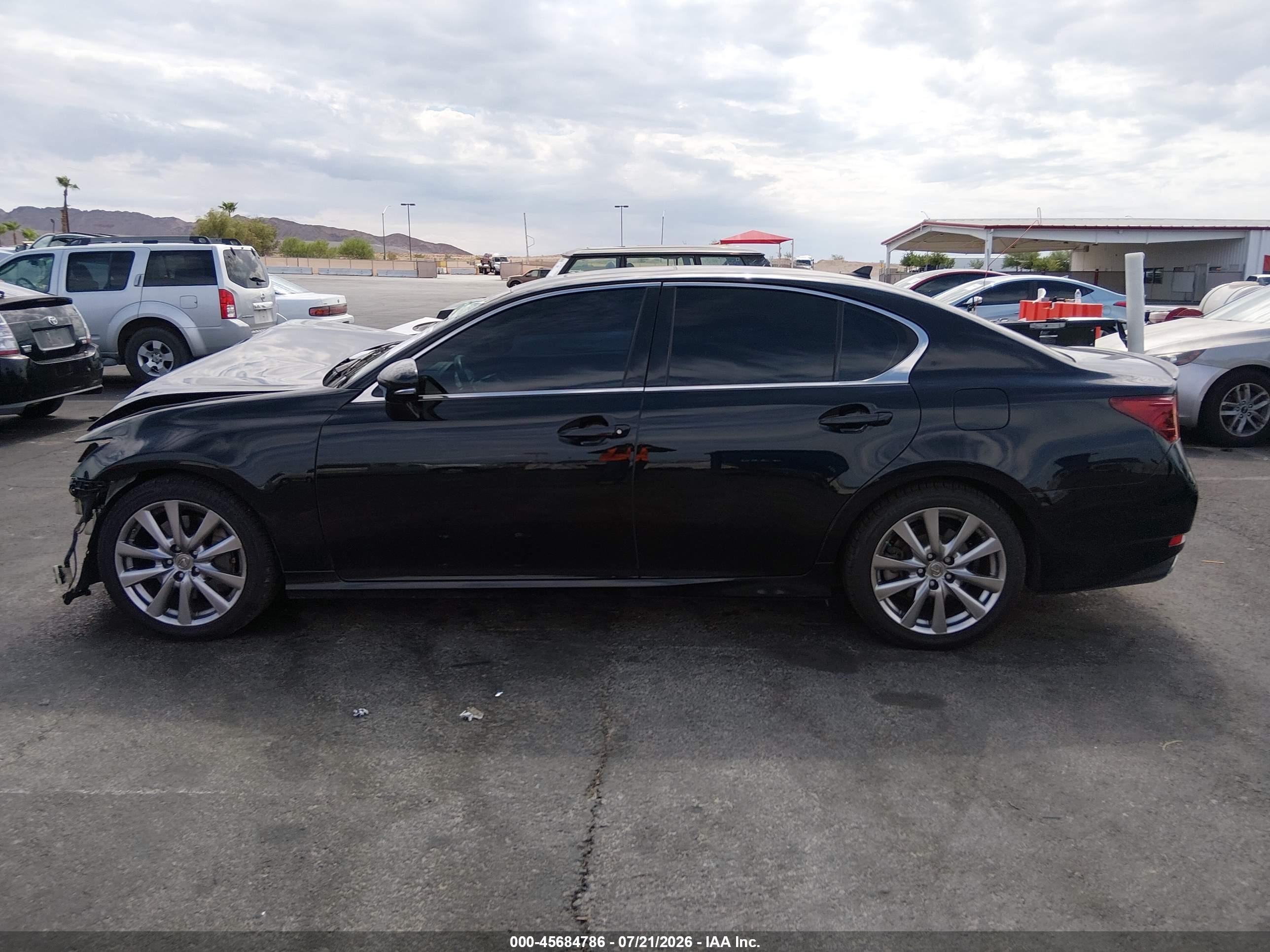 2013 Lexus Gs 350   Black vin: JTHBE1BL4D5028706