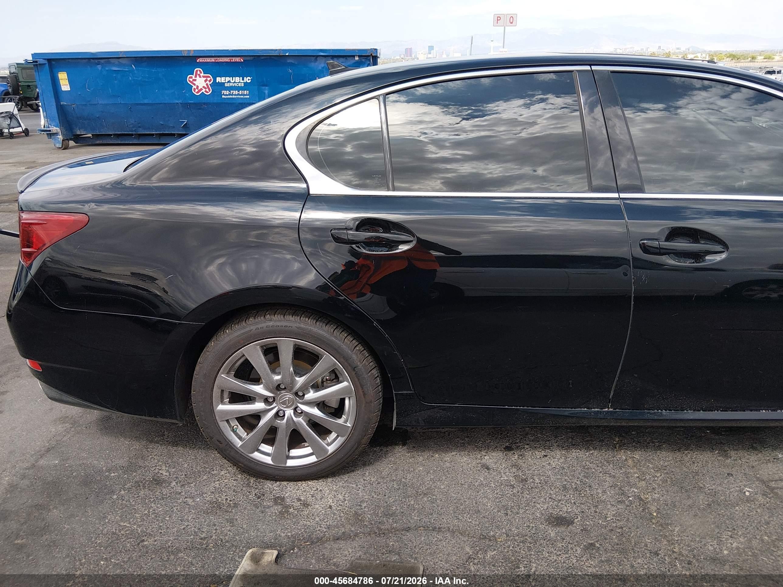 2013 Lexus Gs 350   Black vin: JTHBE1BL4D5028706