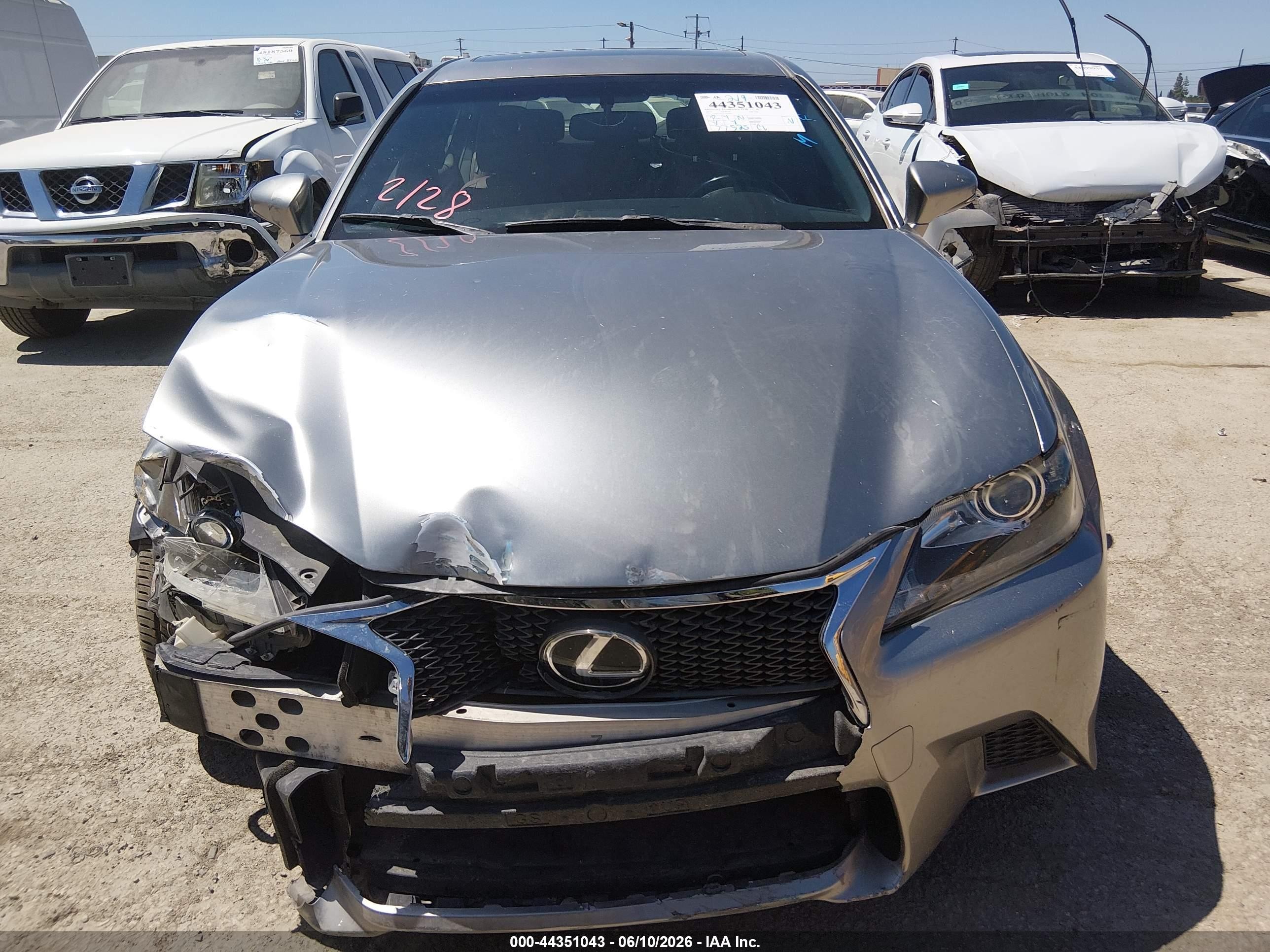 2015 Lexus Gs 350   Silver vin: JTHBE1BL4FA016825