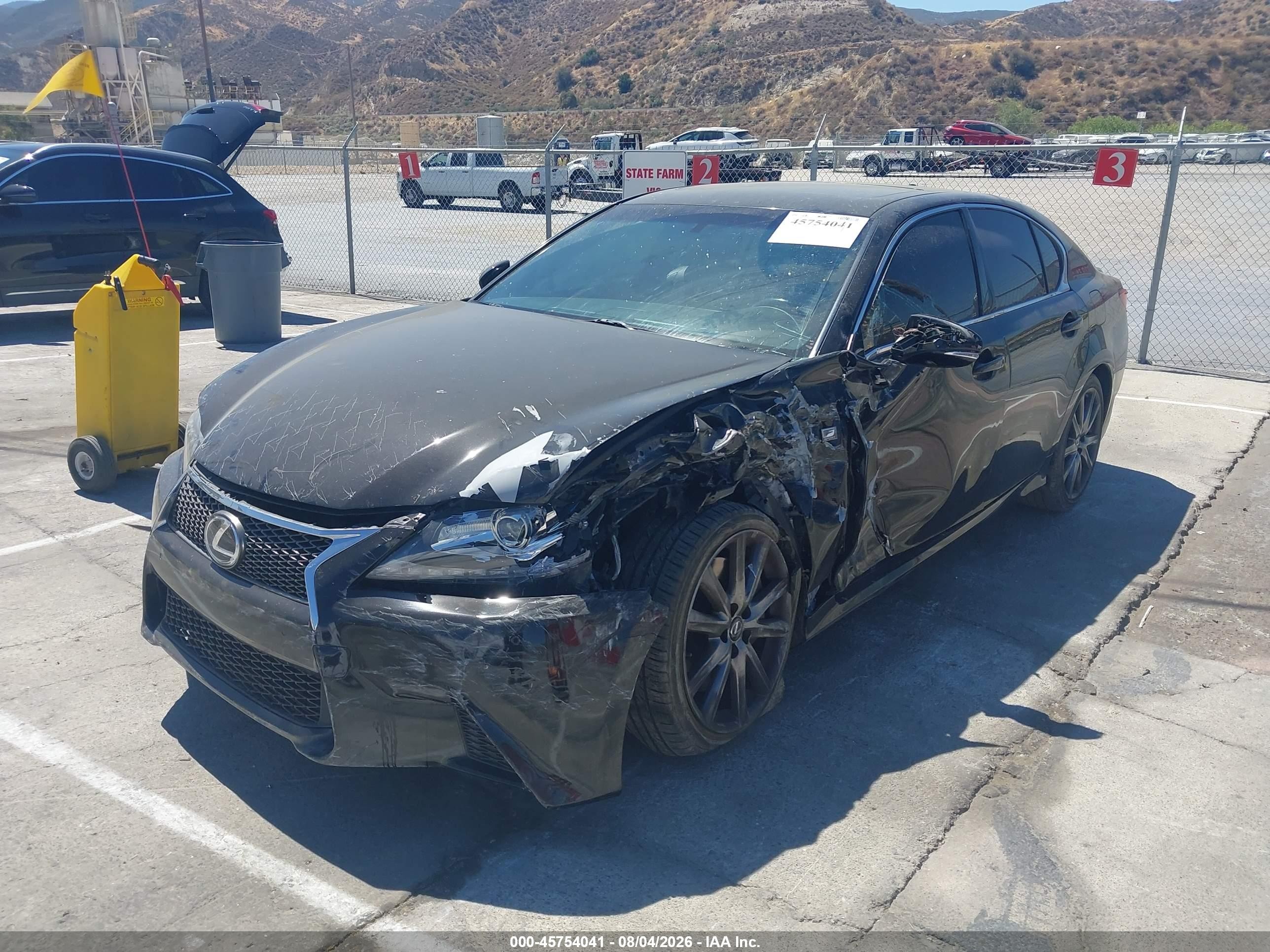 2015 Lexus Gs 350   Black vin: JTHBE1BL4FA018123