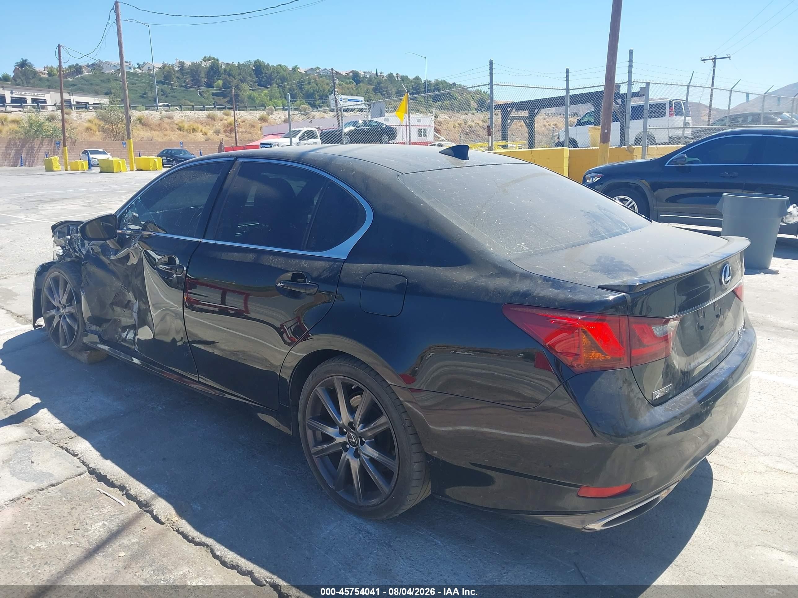 2015 Lexus Gs 350   Black vin: JTHBE1BL4FA018123