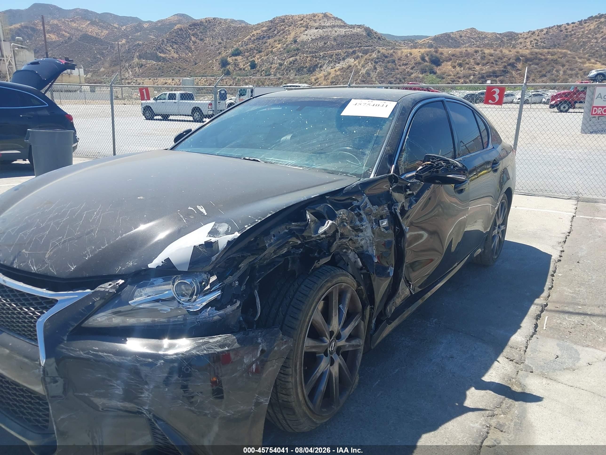 2015 Lexus Gs 350   Black vin: JTHBE1BL4FA018123